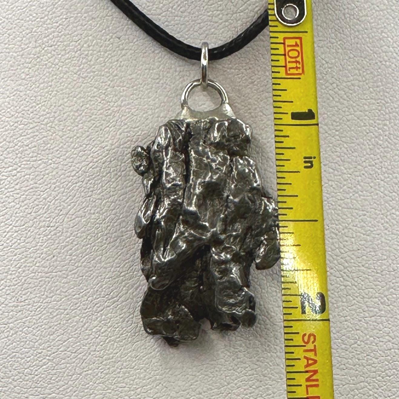 Beautiful Meteorite Campo del Cielo Pendant 17.30 grams, Astronomy Gift, Authentic Meteorite, Meteorite Jewelry, Meteorite Pendant, COA