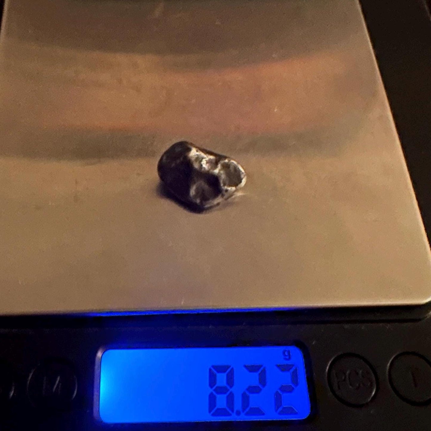 Agoudal Iron Meteorite, Space Gift, Authentic Meteorite, Astronomy Gift, Space Rock with Regmaglypts, Rare and Unique Collectible, 8.22g
