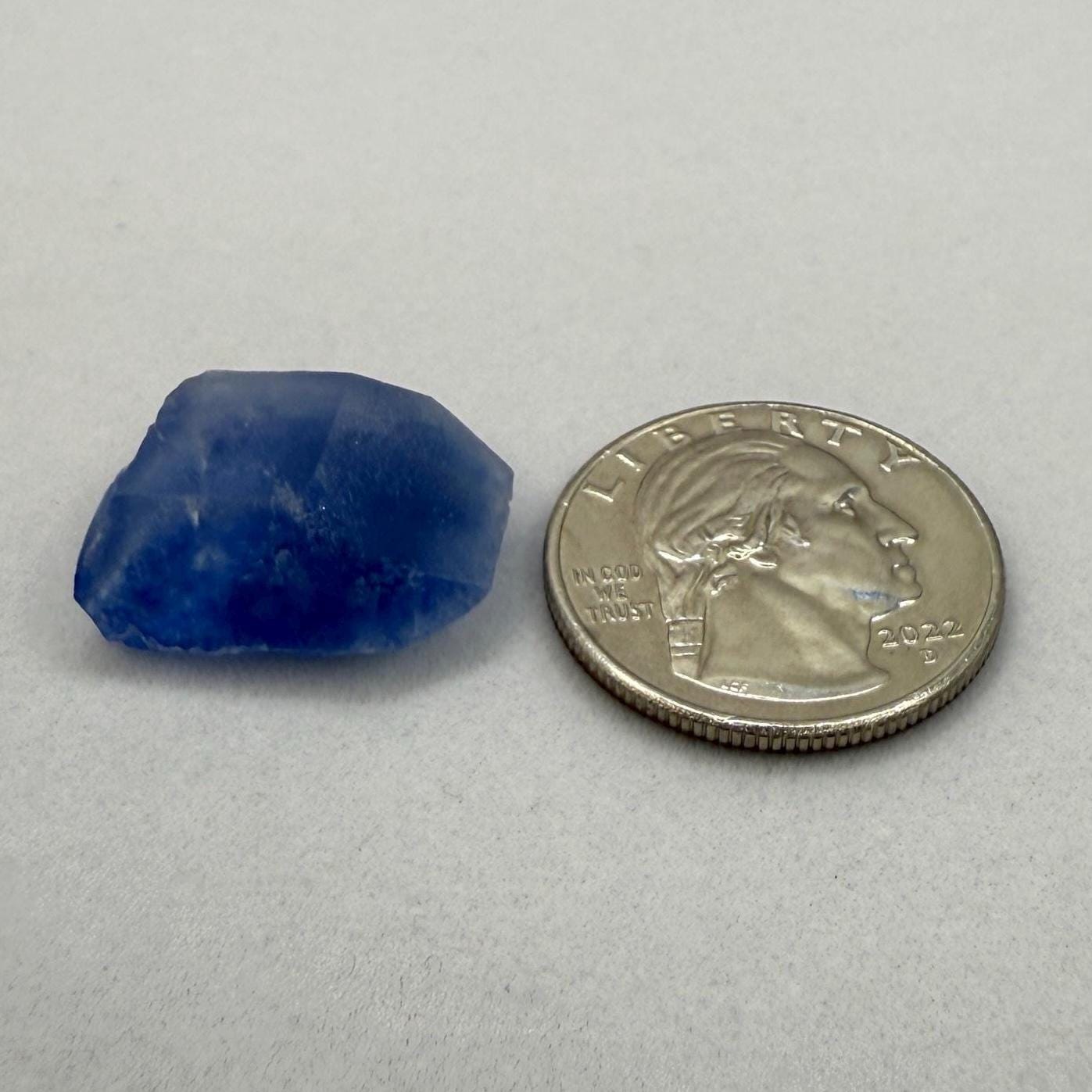 Rare Blue Dumortierite Crystal from Bahia, Brazil, Terminated– 4.16g/20.8ct, Gemstone for Collectors, Meditation, Reiki, Healing Decor