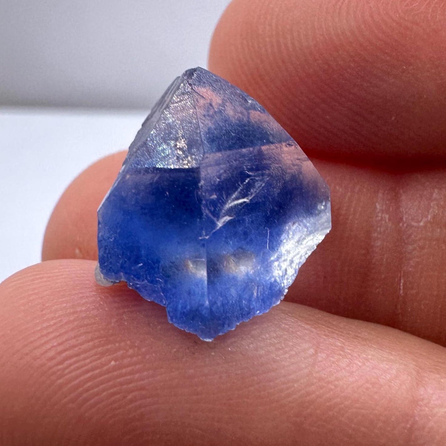 Rare Blue Dumortierite Crystal from Bahia, Brazil, Terminated– 2.69/13.45ct, Gemstone for Collectors, Meditation, Reiki, Healing Decor