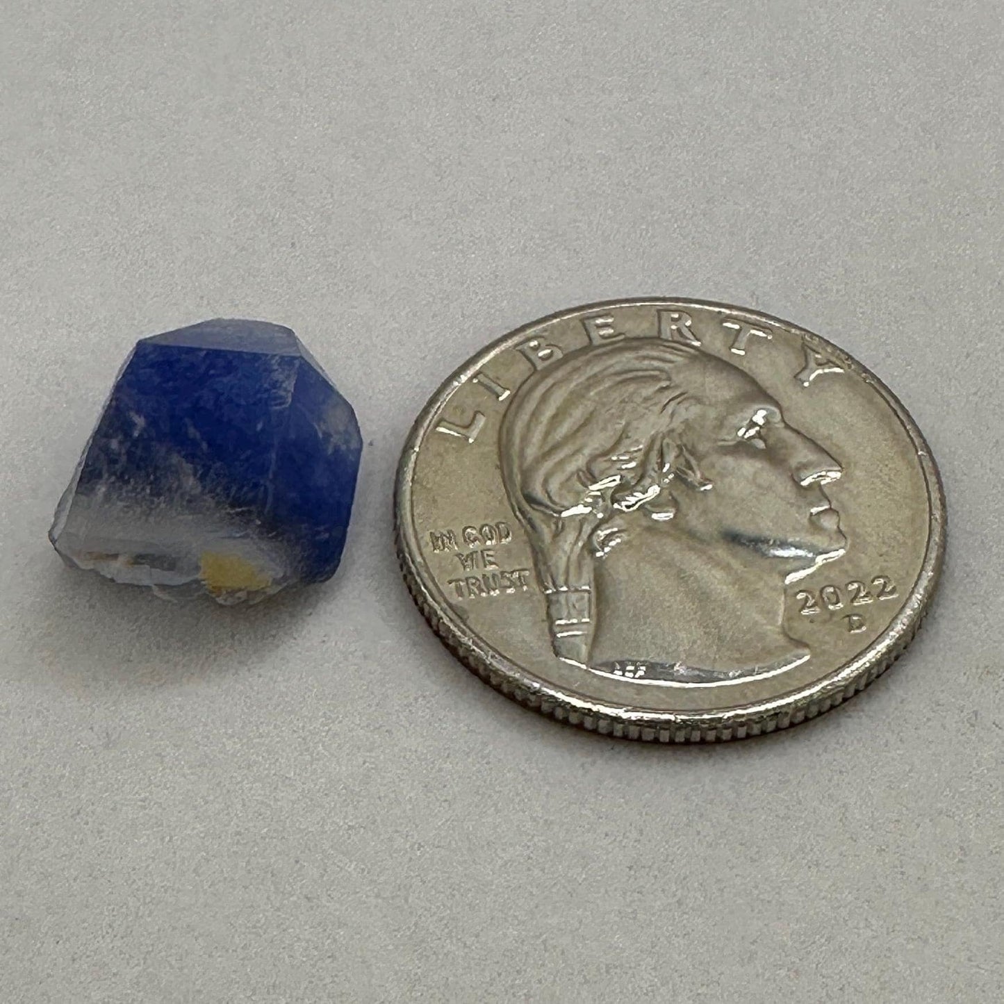 Rare Blue Dumortierite Crystal from Bahia, Brazil, Terminated– 1.97g/9.85ct, Gemstone for Collectors, Meditation, Reiki, Healing Decor