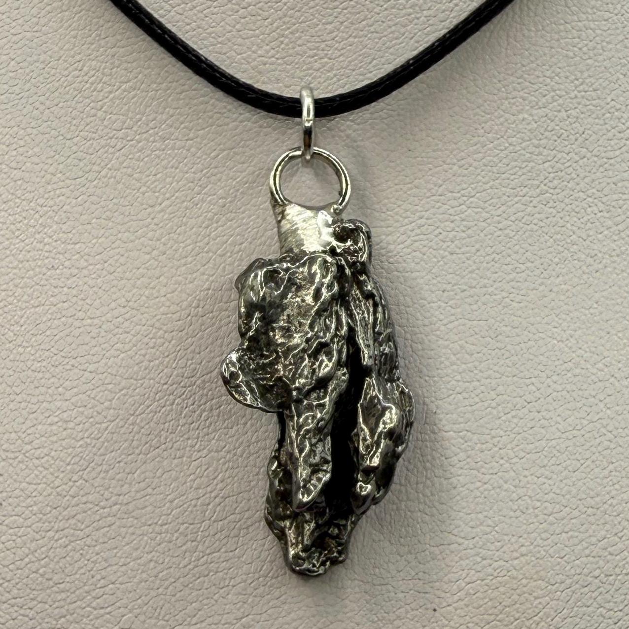 Beautiful Meteorite Campo del Cielo Pendant 10.96 Grams, Astronomy Gift, Authentic Meteorite, Meteorite Jewelry, Meteorite Pendant, COA