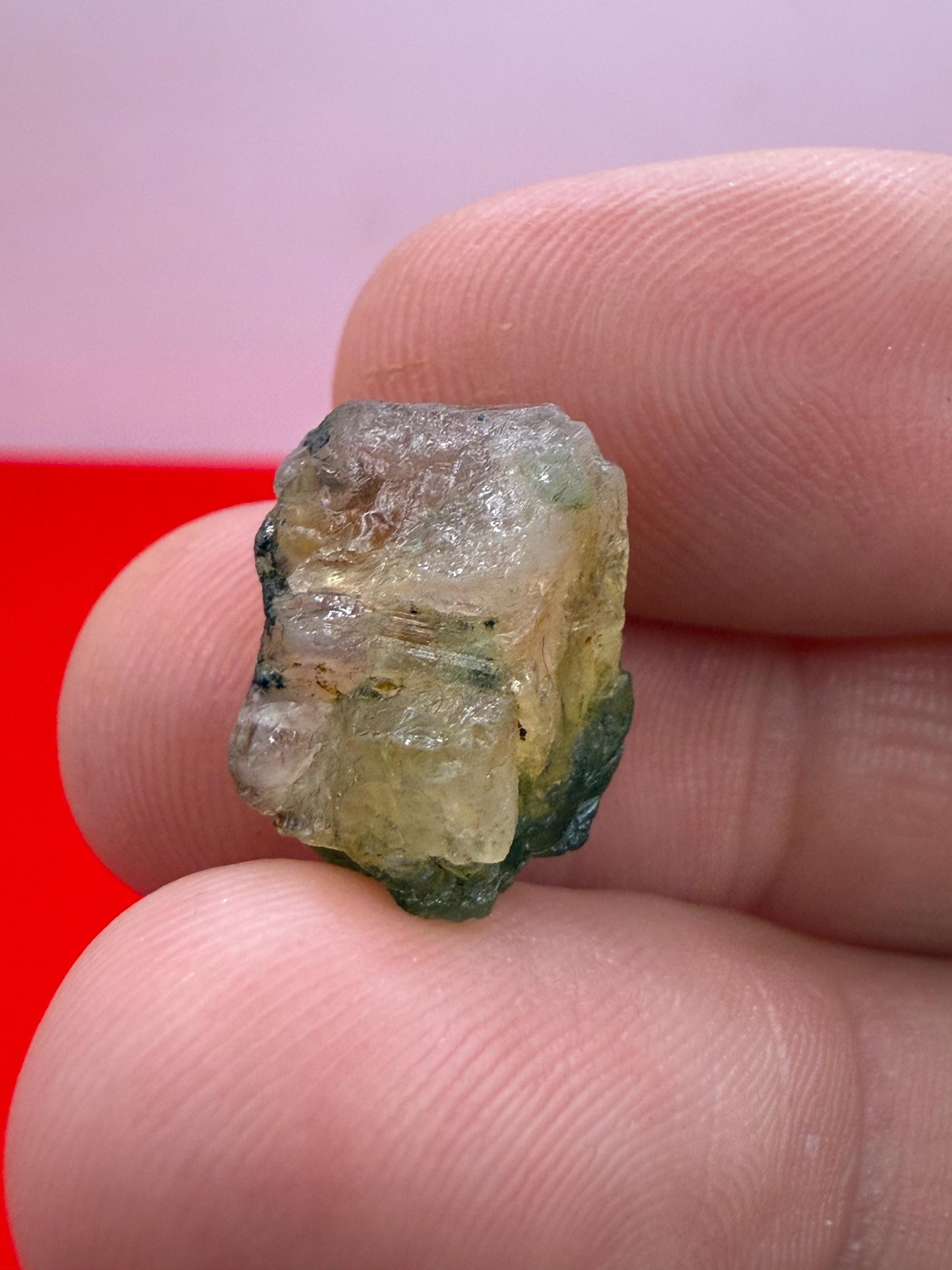 Rare Golden Brazilian Phenacite Crystal 2.57g, 12.85 carats, High-Vibration Energy Stone, Spiritual Growth, Transformation, and Meditation