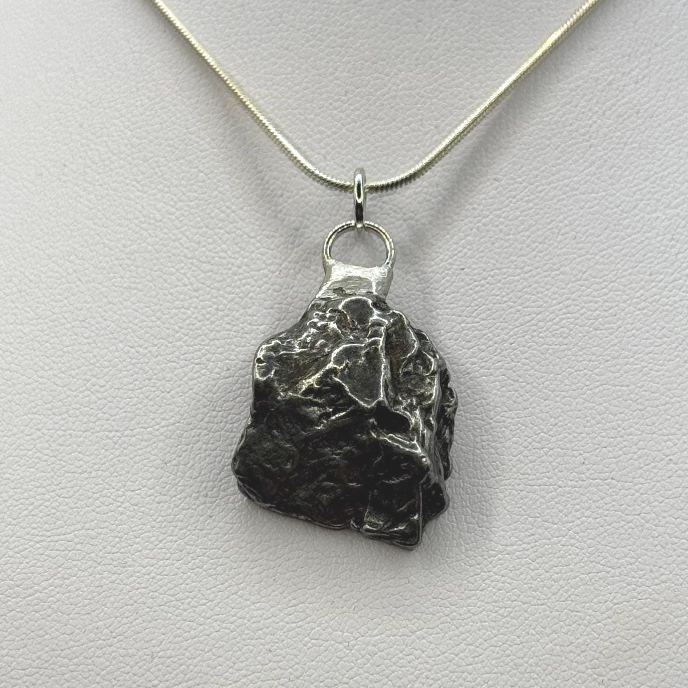 Beautiful Meteorite Campo del Cielo Pendant 15.73 grams, Astronomy Gift, Authentic Meteorite, Meteorite Jewelry, Meteorite Pendant, COA