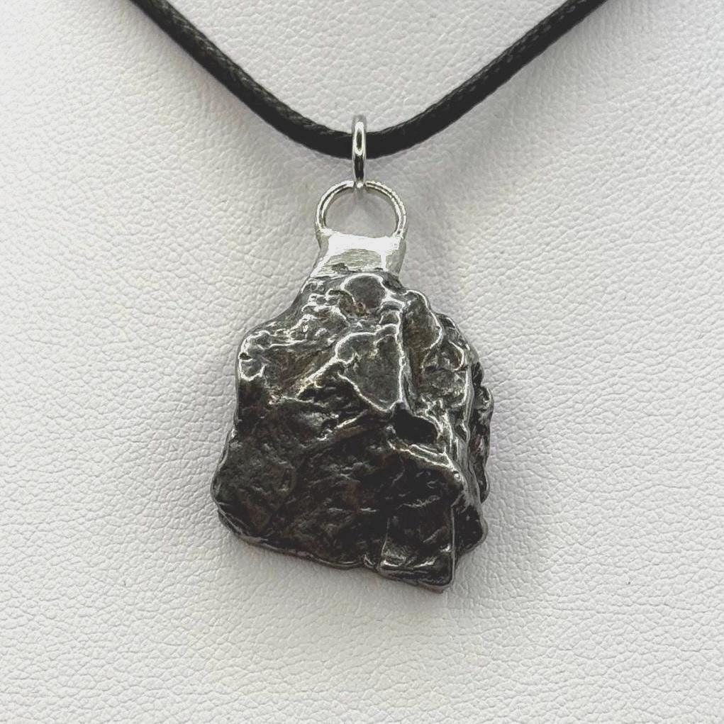 Beautiful Meteorite Campo del Cielo Pendant 15.73 grams, Astronomy Gift, Authentic Meteorite, Meteorite Jewelry, Meteorite Pendant, COA