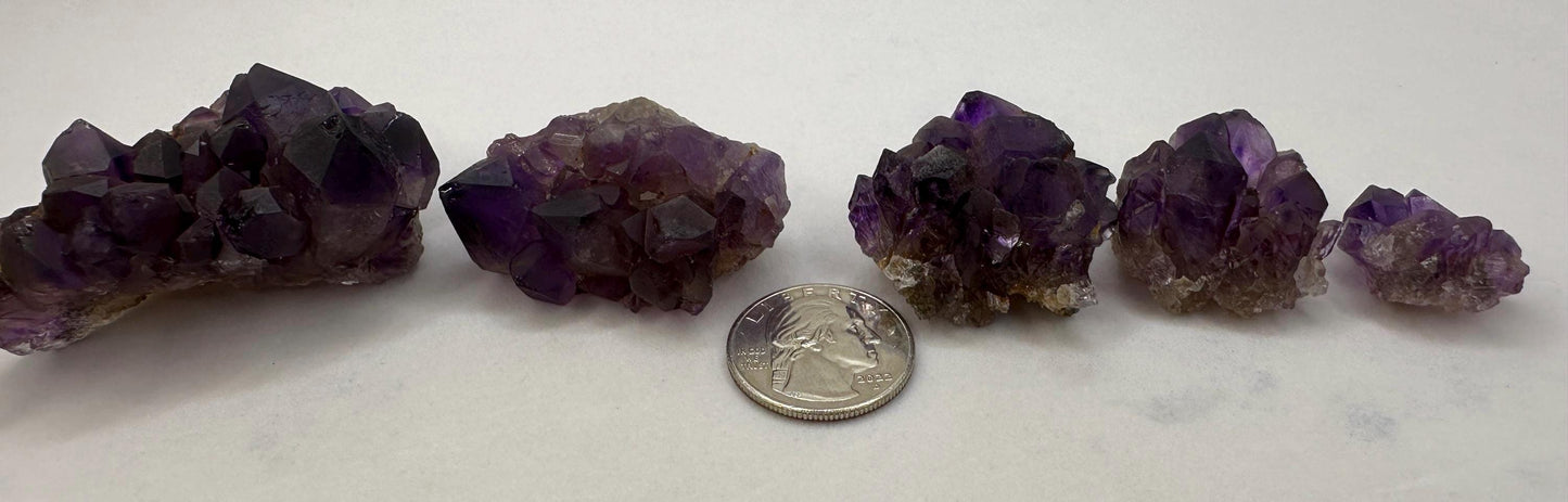 Deep Purple Amethyst Crystal Clusters, Brazilian Amethyst, Raw Amethyst, Crystals, Crystal Collection, Amethyst Quartz, Reiki Healing