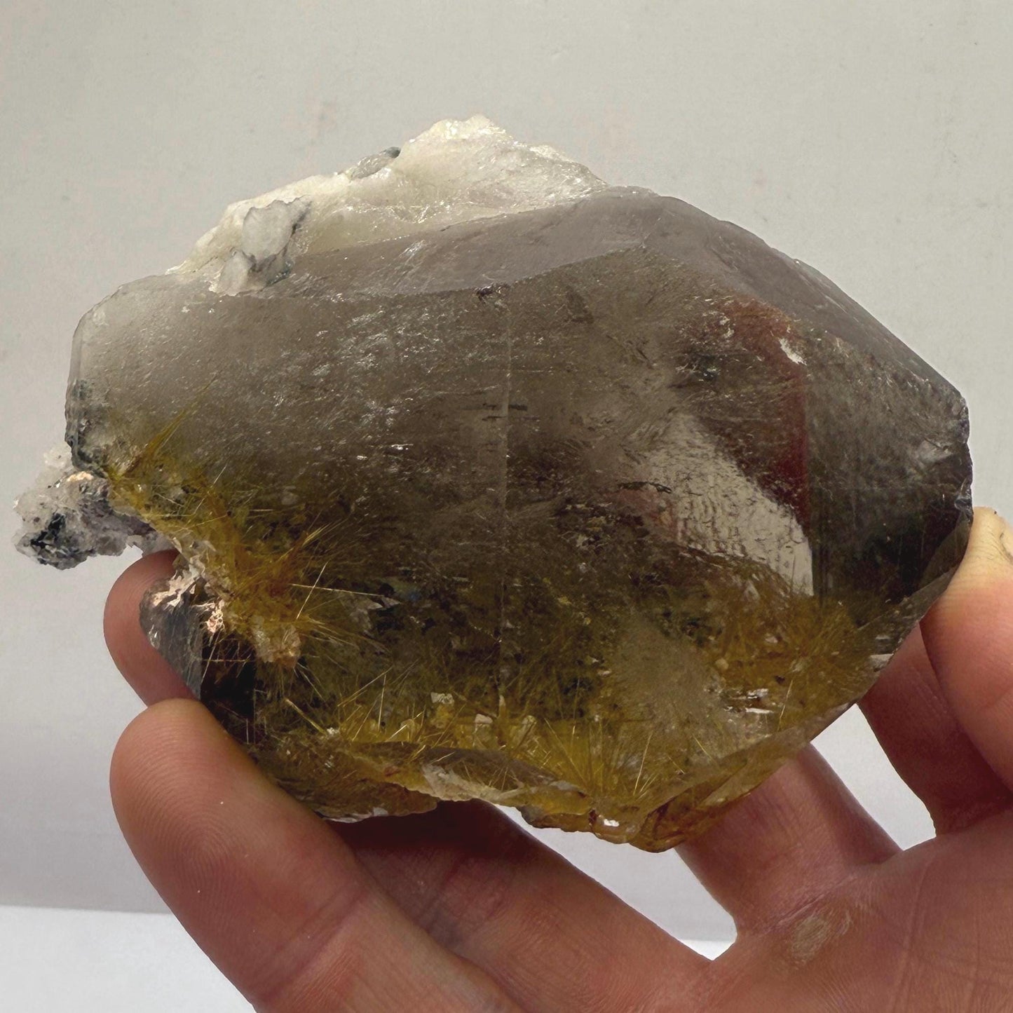 Rare Golden Rutilated Quartz, Brazilian Rutilated Quartz Crystal, Rultile Quartz, Brazilian Crystal, Fine Crystals, Novo Horizonte, 348g