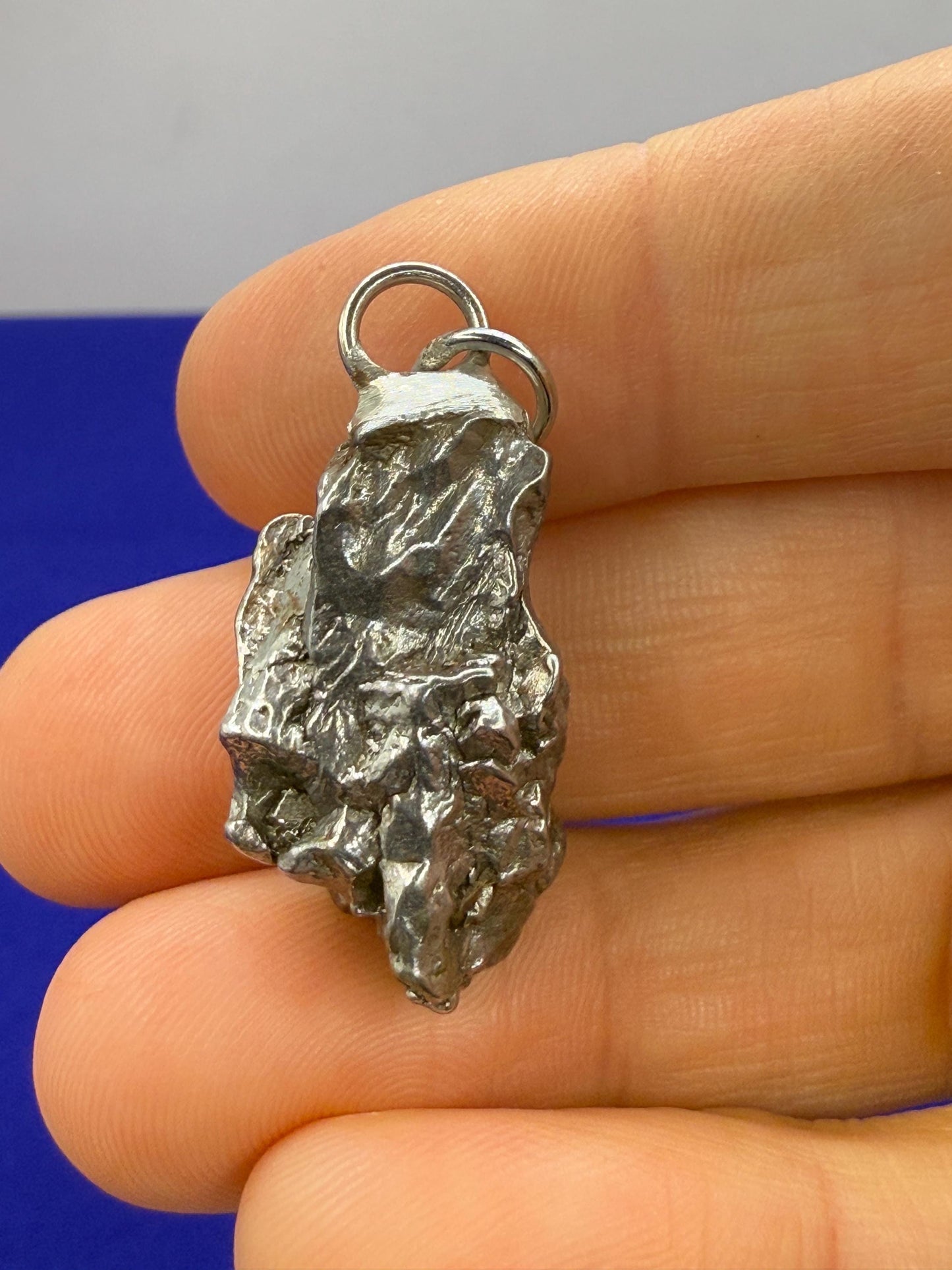 Campo del Meteorite Pendant, Astronomy Gift, Authentic Meteorite, Meteorite Jewelry, Meteorite Pendant, COA, Space Gift, 10.11 Grams