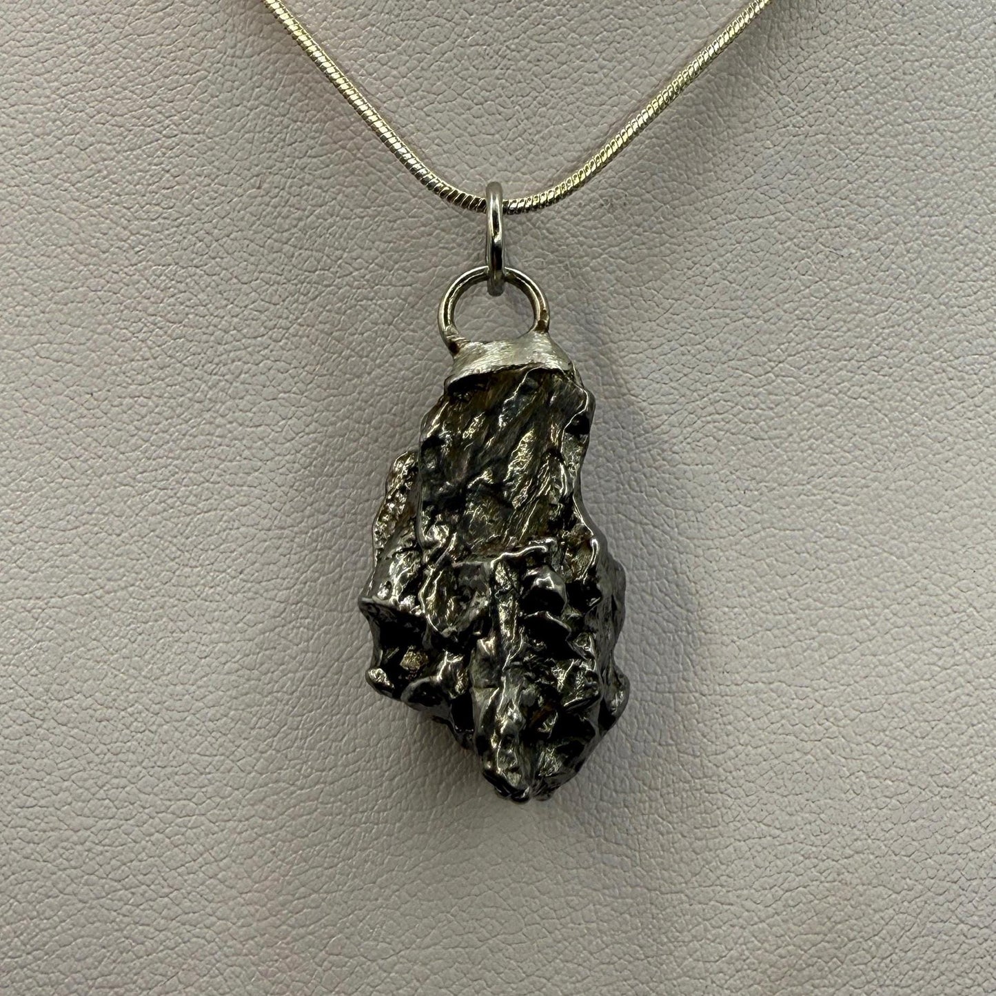 Campo del Meteorite Pendant, Astronomy Gift, Authentic Meteorite, Meteorite Jewelry, Meteorite Pendant, COA, Space Gift, 10.11 Grams