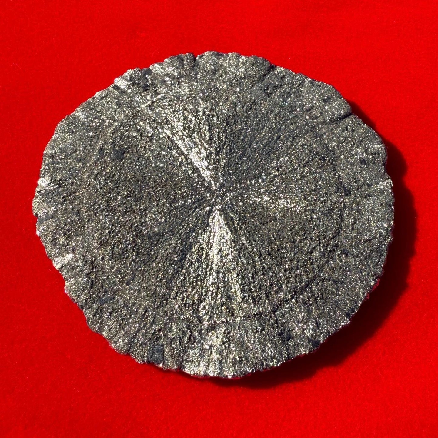 Sparkling Pyrite Sun, Pyrite Dollar, Pyrite, Rock Collection, Sparta Illinois, Radiant Sun, Abundance, Creativity, Energy Work, 60.08 Grams