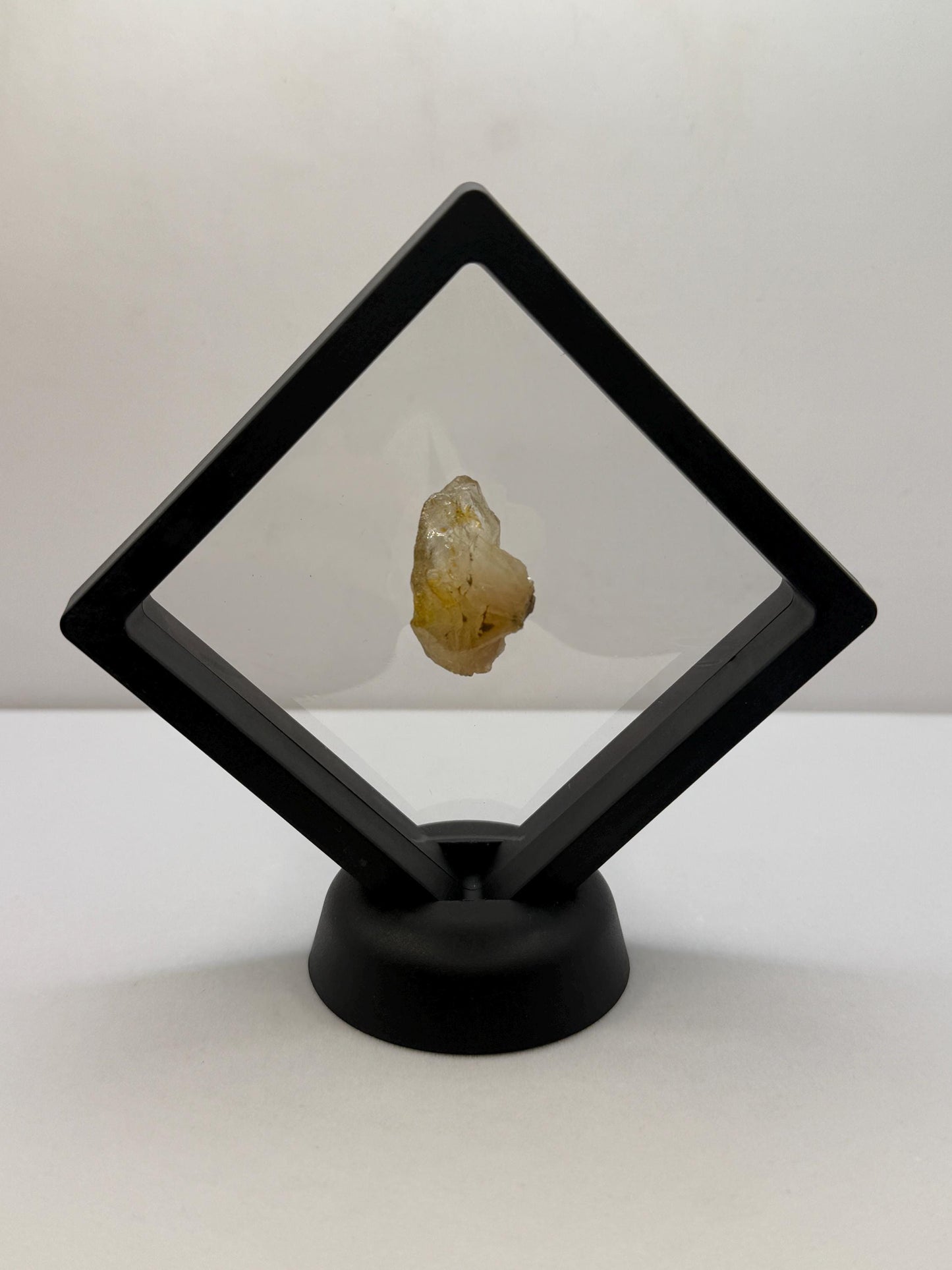 Golden Brazilian Phenacite, 8.94 (44.7 Carats) Tangerine Phenacite, High-Vibration Gemstone from Bahia, Brazil, Rare Collector’s Crystal