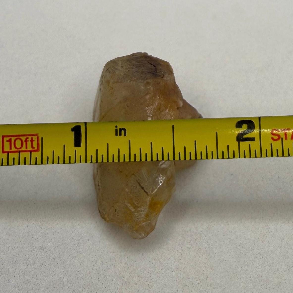 Golden Brazilian Phenacite, 8.94 (44.7 Carats) Tangerine Phenacite, High-Vibration Gemstone from Bahia, Brazil, Rare Collector’s Crystal