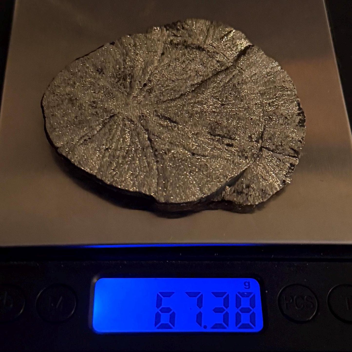 Pyrite Sun, Pyrite Dollar, Sparkling Pyrite, Rock Collection, Sparta Illinois, Radiant Sun, Abundance, Creativity, Energy Work, 67.38 Grams