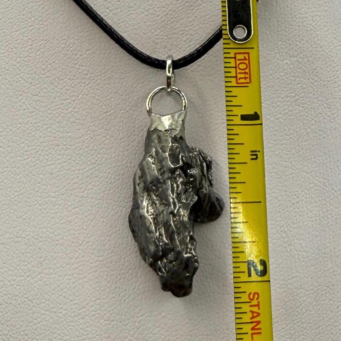 Beautiful Meteorite Campo del Cielo Pendant 10.96 Grams, Astronomy Gift, Authentic Meteorite, Meteorite Jewelry, Meteorite Pendant, COA