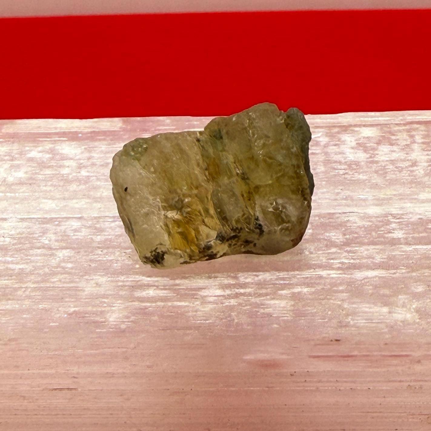 Rare Golden Brazilian Phenacite Crystal 2.57g, 12.85 carats, High-Vibration Energy Stone, Spiritual Growth, Transformation, and Meditation