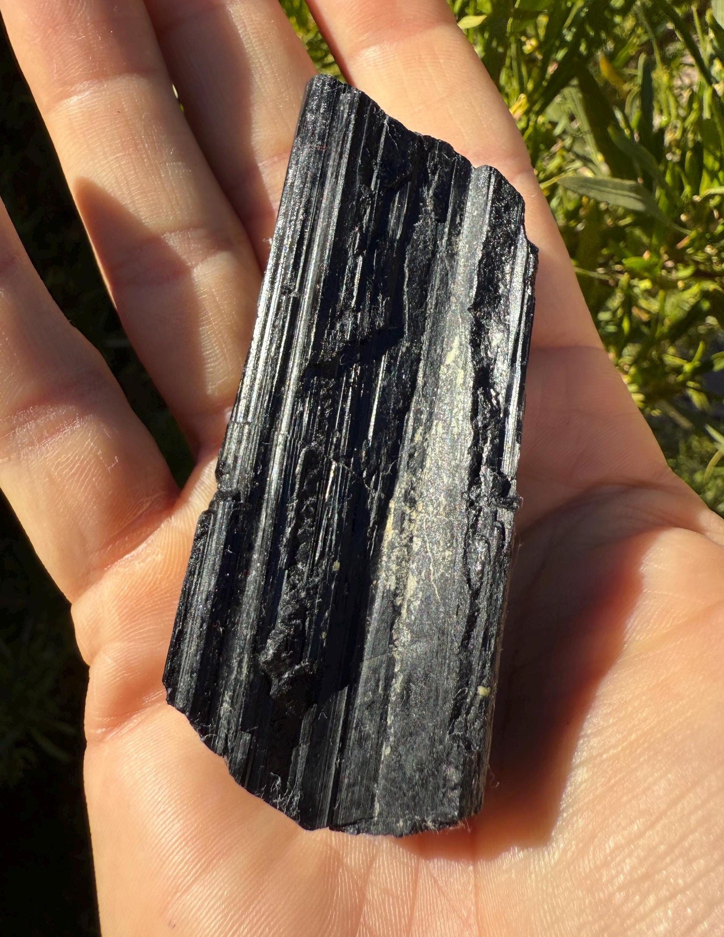 Black Tourmaline uncut natural stone, Psychic Protection, Rock Collection, Office Decor, Home Decor, 105.77 grams/3.7 ounces