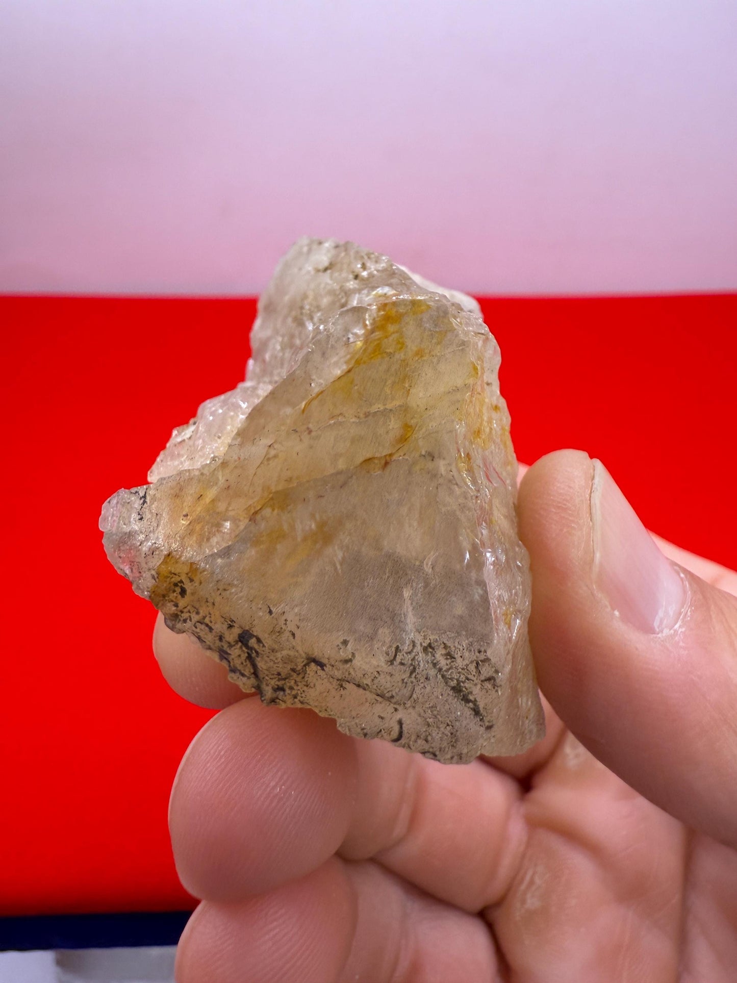 Rare Golden Brazilian Phenacite Crystal 64.67g, 323.35 carats, High-Vibration Energy Stone, Spiritual Growth, Transformation, and Meditation