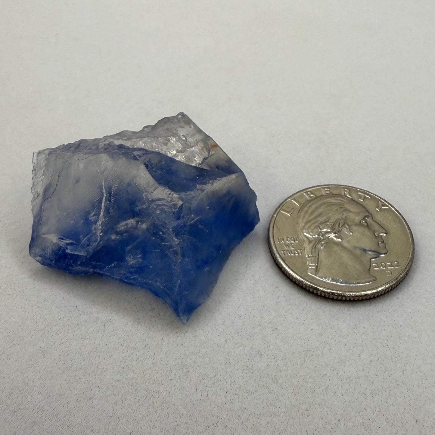 Rare Blue Dumortierite Crystal from Bahia, Brazil, Terminated– 23.70g/118.5ct, Gemstone for Collectors, Meditation, Reiki, Healing Decor