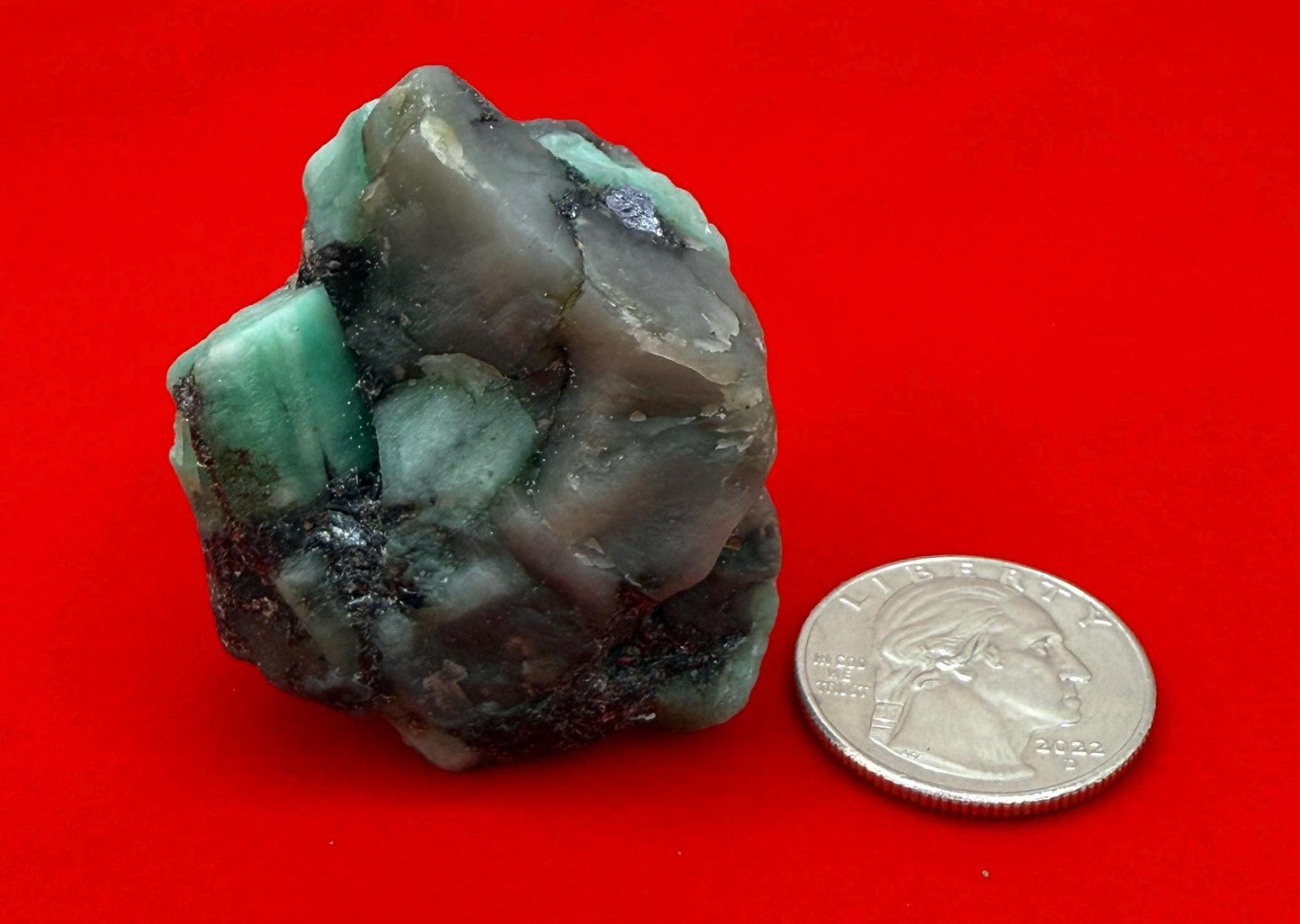 Polished Rough Emerald, Emerald Stone, Authentic Emerald, Brazilian Emerald, Heart Chakra, Brazilian Emerald, 61.66 grams/308.3 Carats