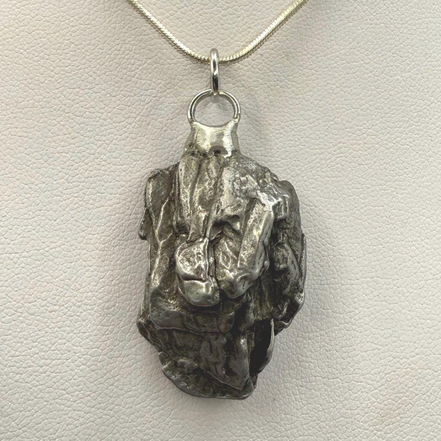Beautiful Meteorite Campo del Cielo Pendant 19.08 grams, Astronomy Gift, Authentic Meteorite, Meteorite Jewelry, Meteorite Pendant, COA