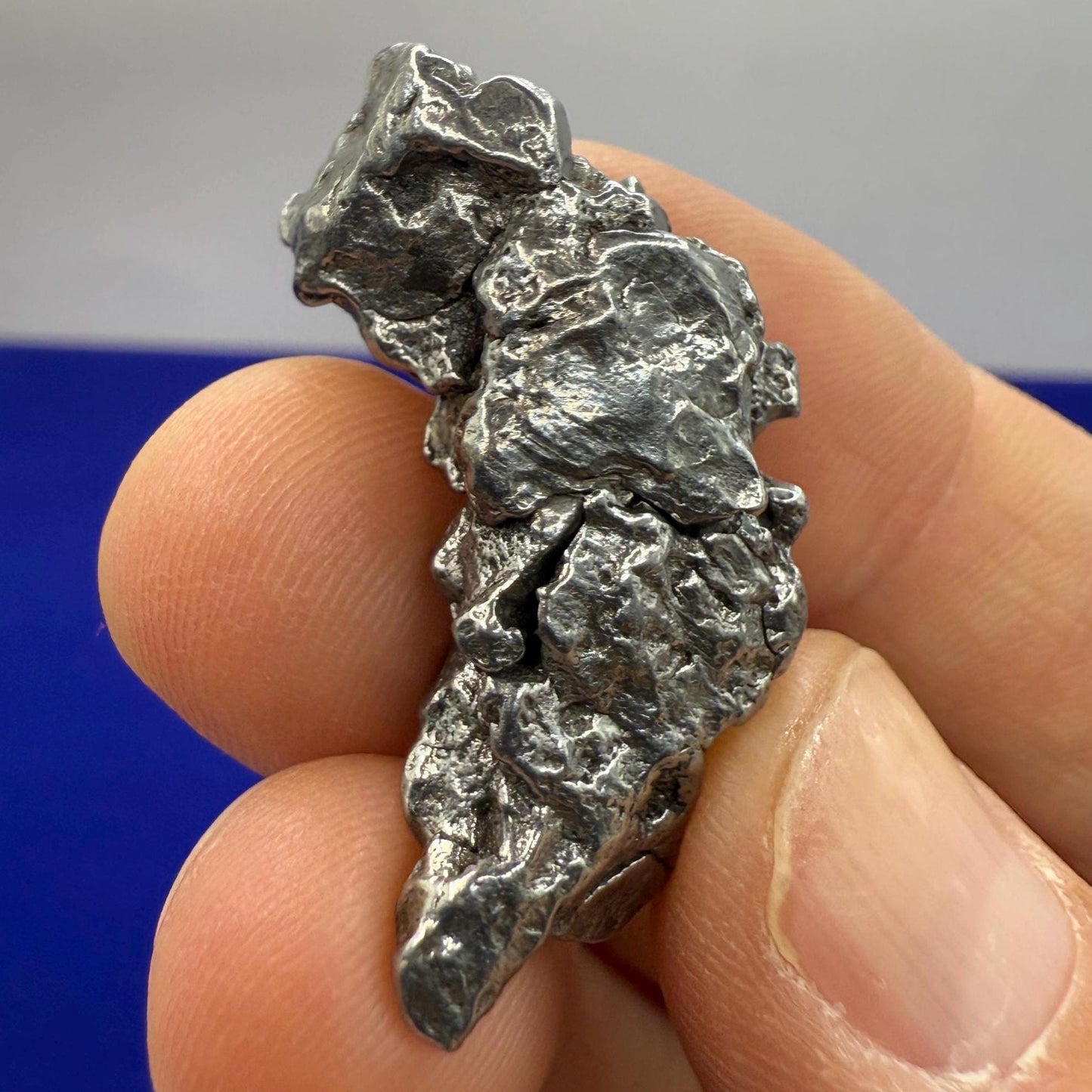 Unique Meteorite Specimen Campo del Cielo 18.11 grams, Rare Moving Piece, Reiki, Astronomy Gift, Display Case and Carrying Bag