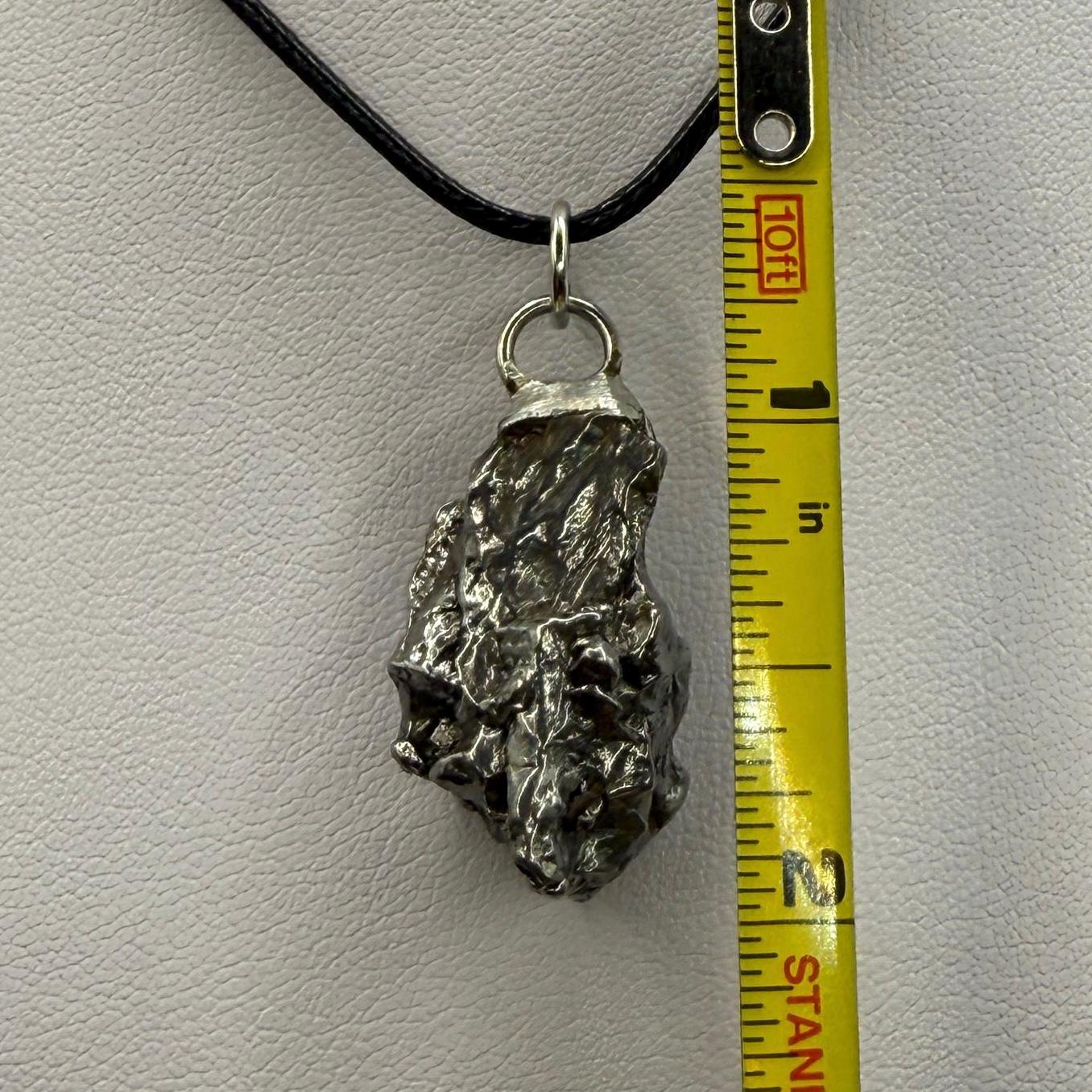 Campo del Meteorite Pendant, Astronomy Gift, Authentic Meteorite, Meteorite Jewelry, Meteorite Pendant, COA, Space Gift, 10.11 Grams