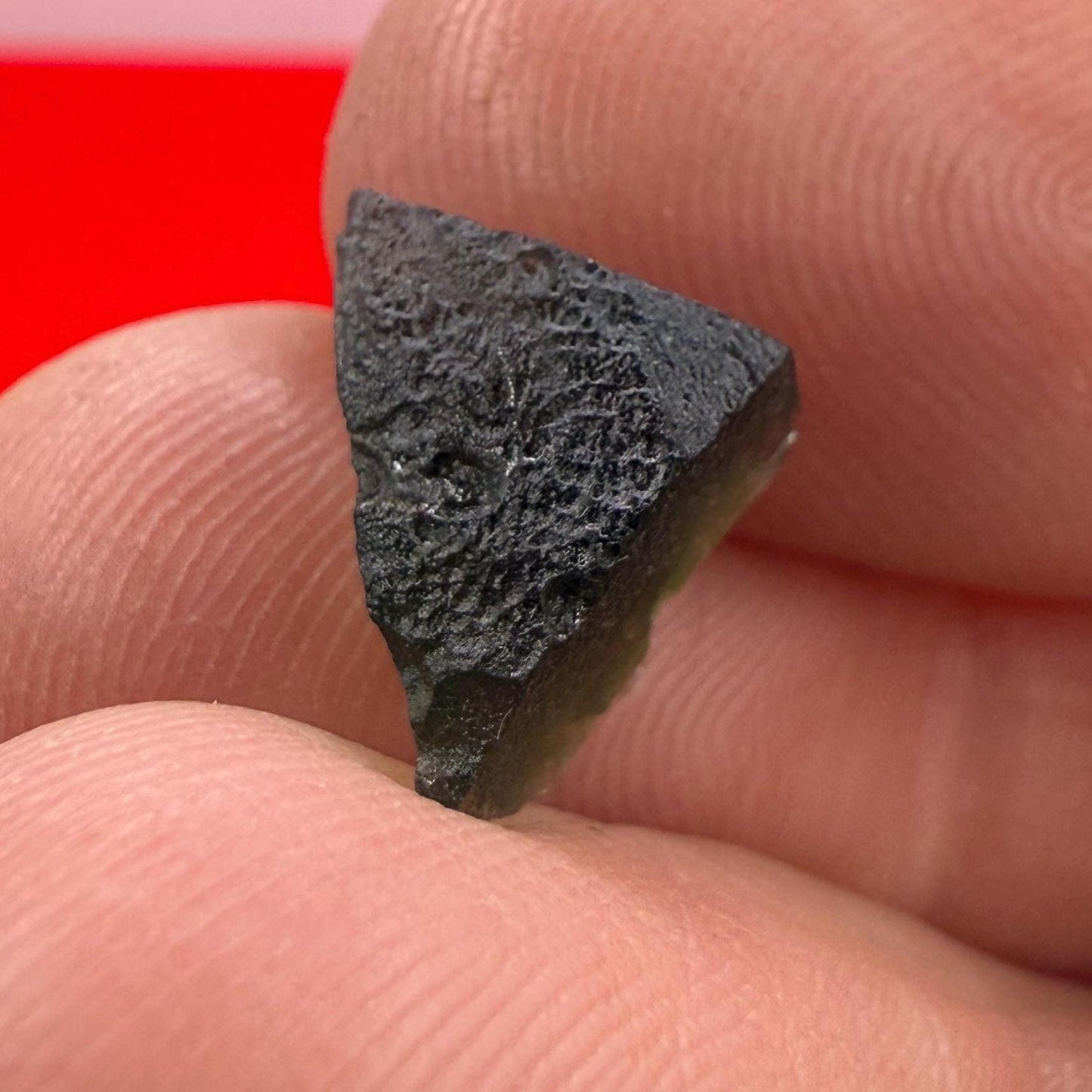 Moldavite Tektite Specimen, High Quality, Transformation, Manifestation, Reiki, Authentic Moldavite Specimen, 0.66 grams|3.3 carats