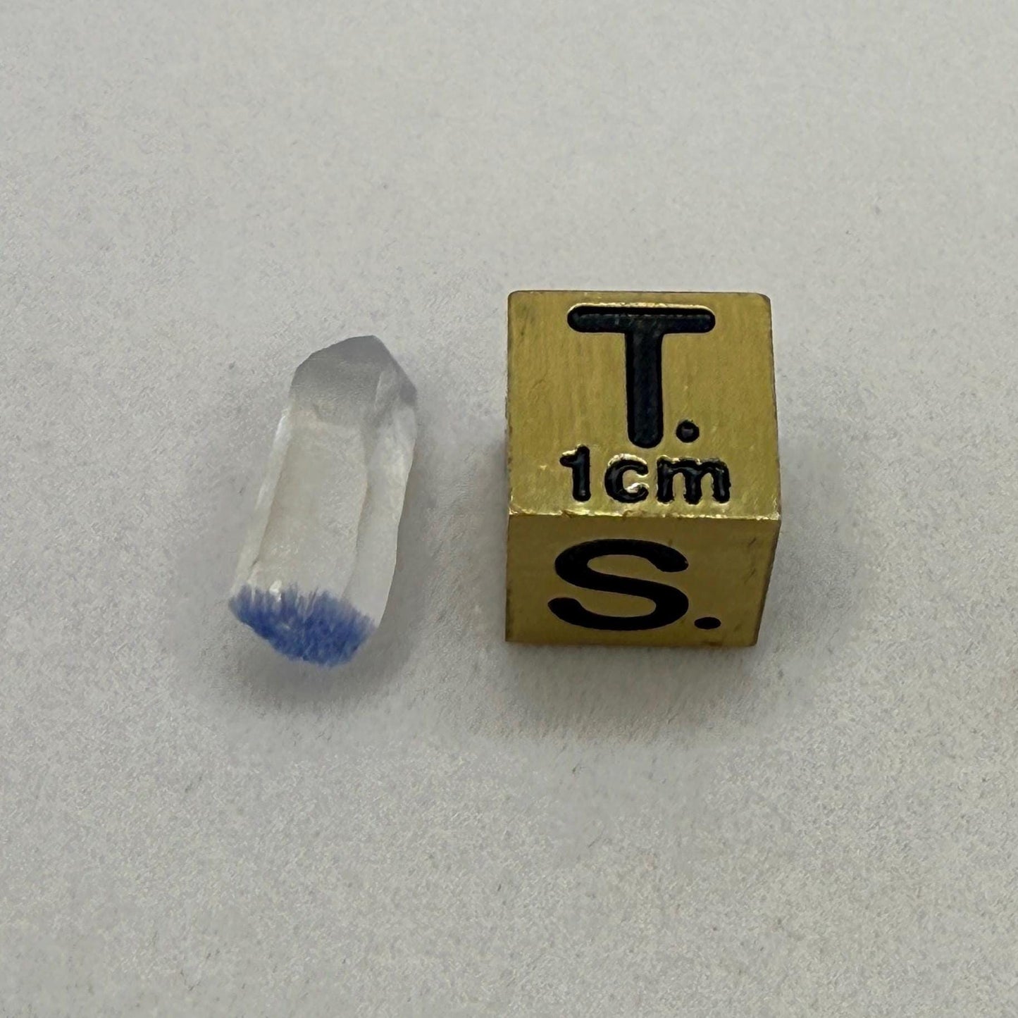Rare Blue Dumortierite Crystal from Bahia, Brazil, Terminated– 0.66g/3.3ct, Gemstone for Collectors, Meditation, Reiki, Healing Decor