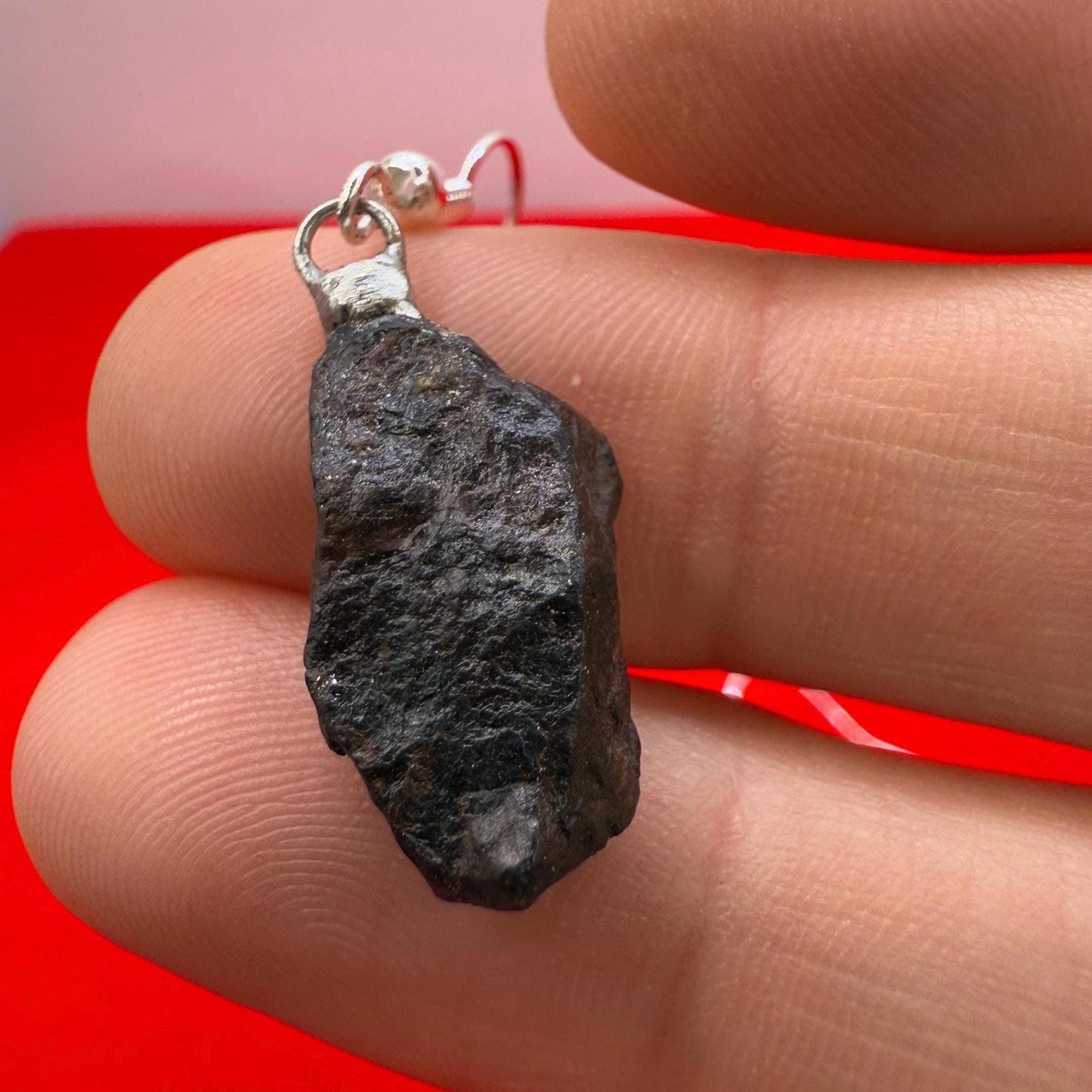 Canyon Diablo Meteorite Earings, Meteorite Earings, Fishhook Earrings, Space Jewelry, Dangle Earrings, Handmade Earrings, 6.99 Grams