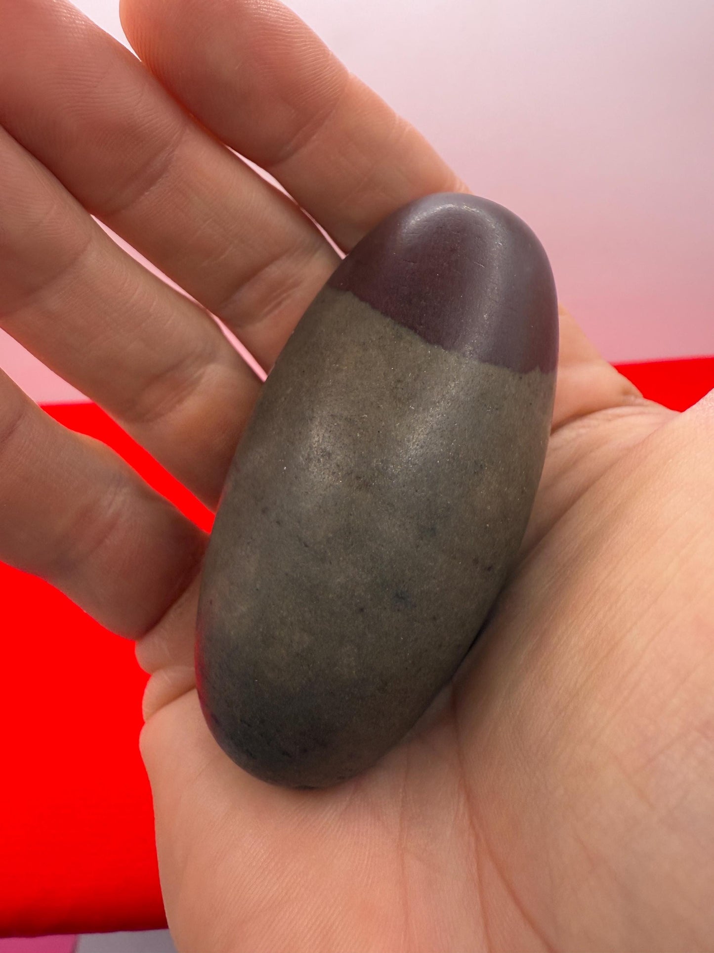 Beautiful Shiva Lingam, India, Hindu God, weighs 4.4 ounces, Shiva, Fertility Stone, Energy Work, Reiki, Rock Collection