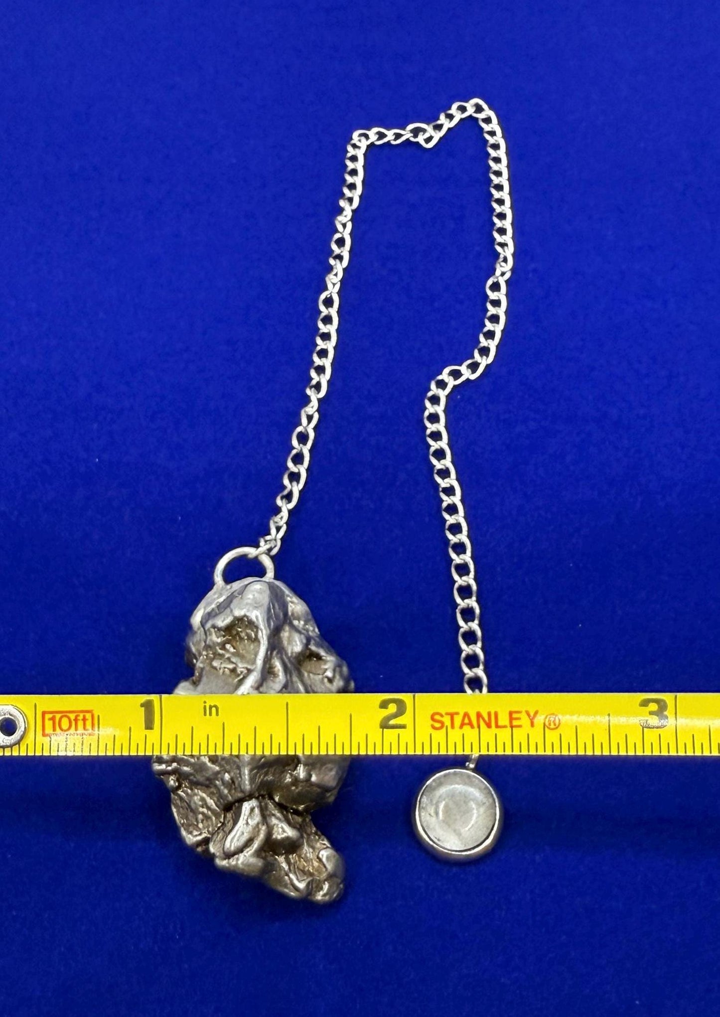 Beautiful Campo del Cielo Meteorite Pendulum, 36.15 grams, Iron Meteorite, Astronomy Gift, Meditation Tool, Authentic Meteorite, Pendulum