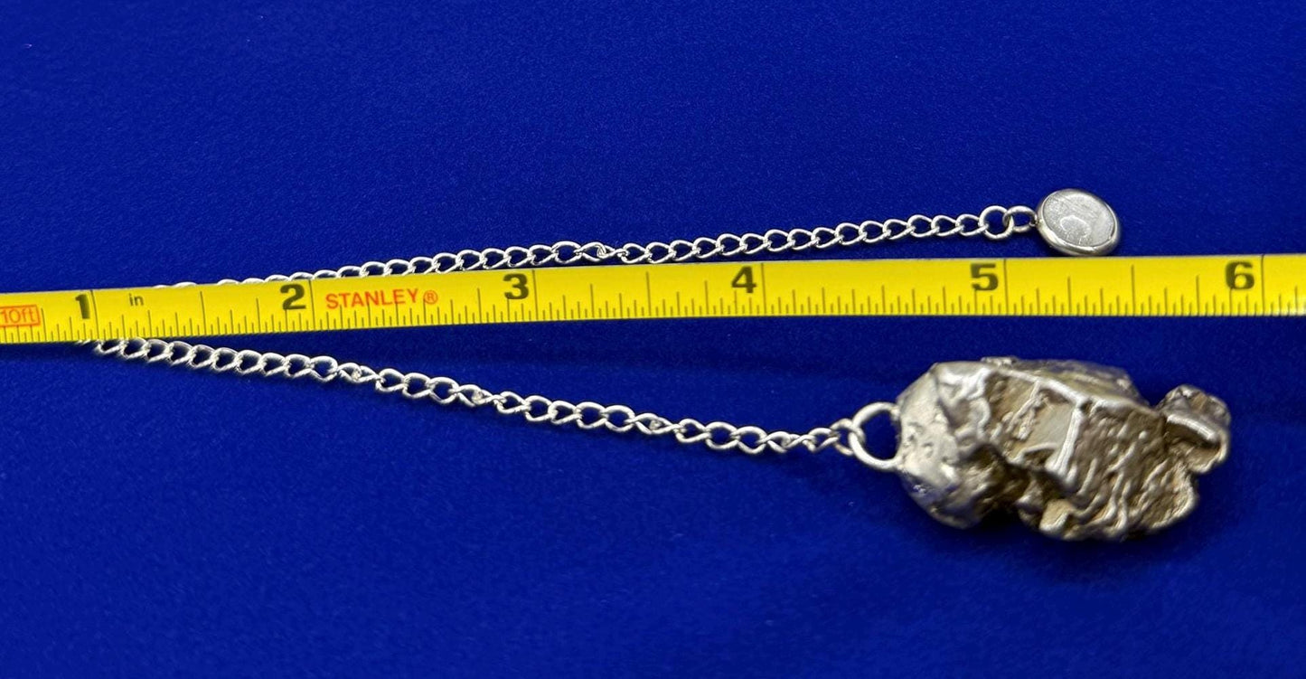 Beautiful Campo del Cielo Meteorite Pendulum, 36.15 grams, Iron Meteorite, Astronomy Gift, Meditation Tool, Authentic Meteorite, Pendulum