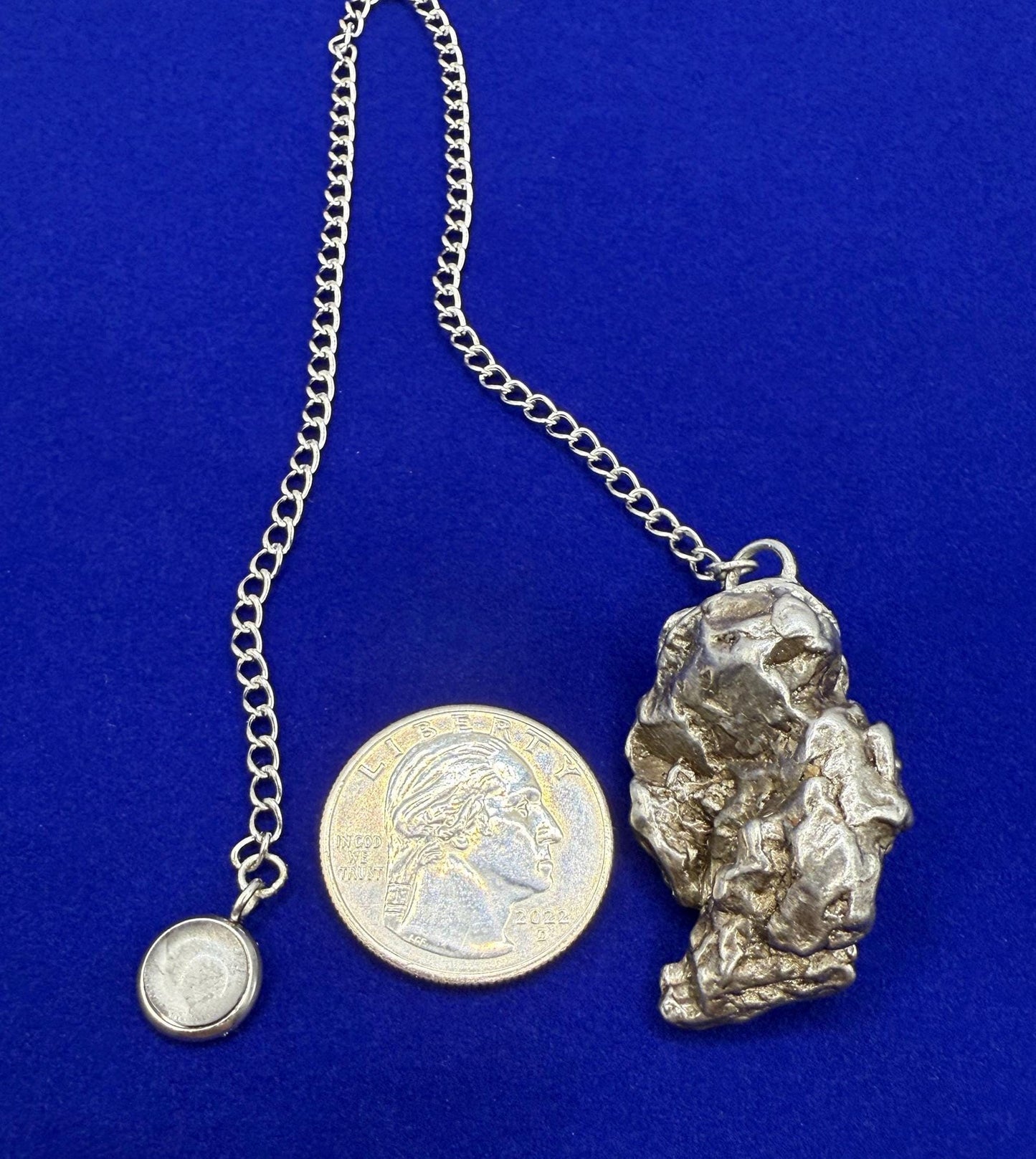 Beautiful Campo del Cielo Meteorite Pendulum, 36.15 grams, Iron Meteorite, Astronomy Gift, Meditation Tool, Authentic Meteorite, Pendulum
