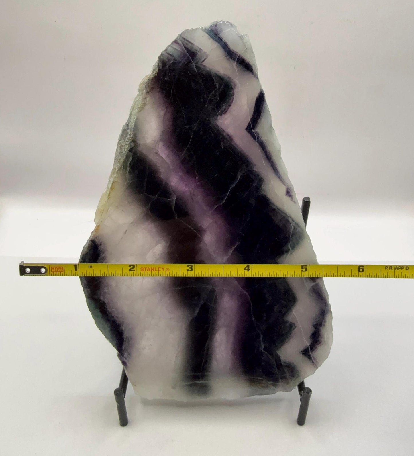 High Quality Fluorite Slab, Fluorite Slice, Rock Collection, Home Decor, Office Decor, Natural Crystal, Energy Work, 1 lb 4.2 ounces