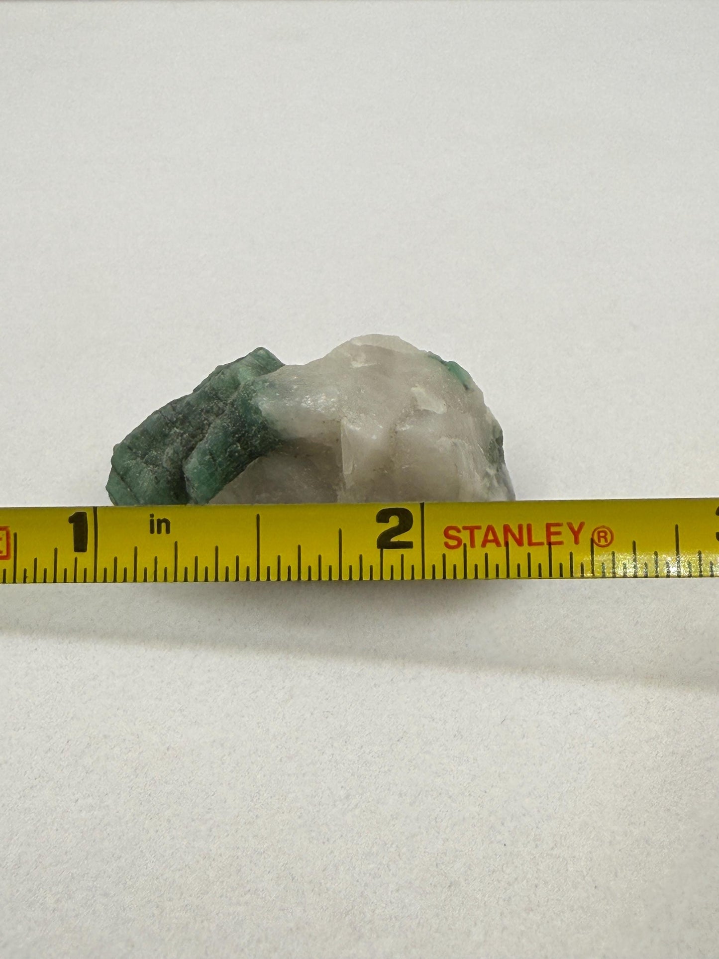Rough Emerald on Quartz Matrix, Bahia, Brazil Emerald Stone, Brazilian Emerald, Heart Chakra, Brazilian Emerald, 11.46 grams