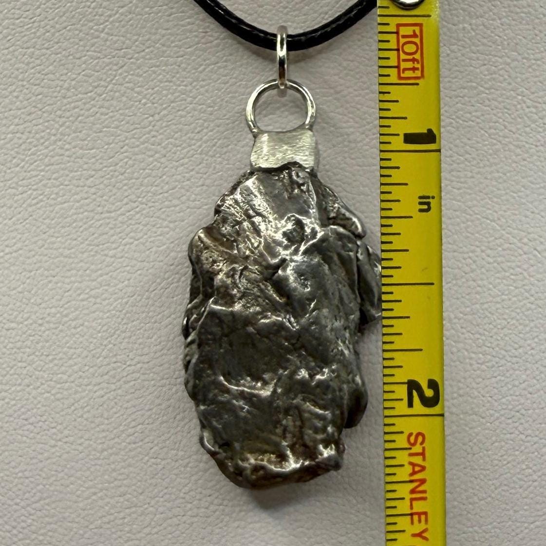 Beautiful Meteorite Campo del Cielo Pendant, 19.41 grams, Astronomy Gift, Authentic Meteorite, Meteorite Jewelry, Meteorite Pendant, COA