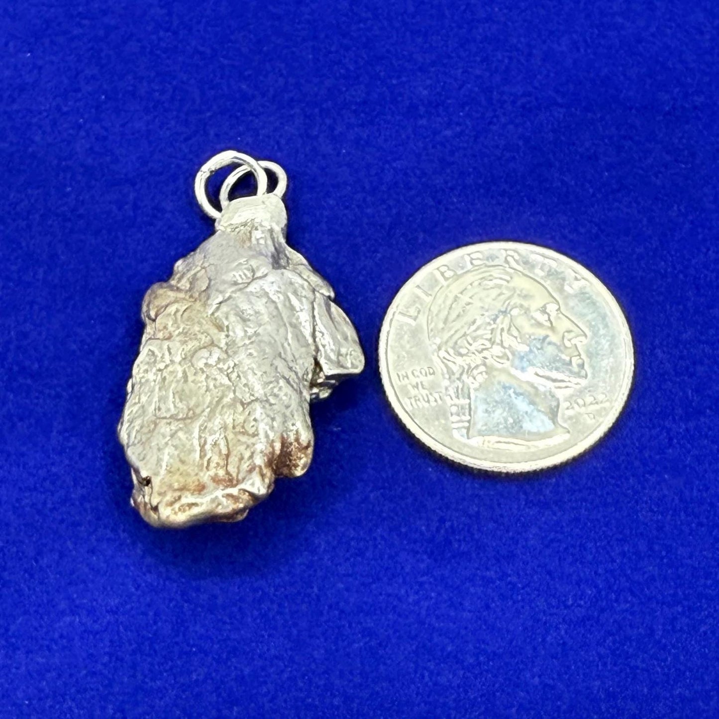 Beautiful Meteorite Campo del Cielo Pendant, 19.41 grams, Astronomy Gift, Authentic Meteorite, Meteorite Jewelry, Meteorite Pendant, COA