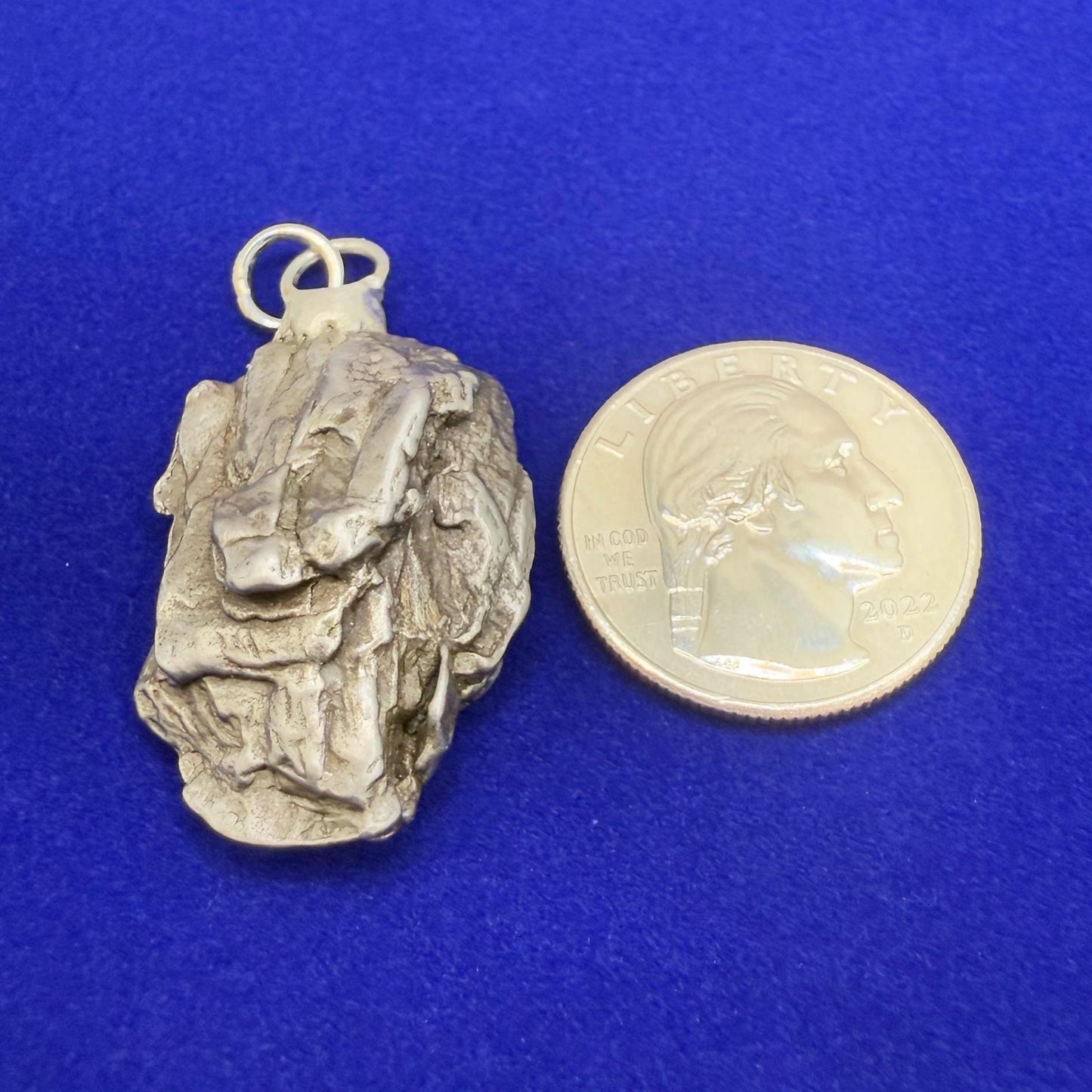 Beautiful Meteorite Campo del Cielo Pendant 19.08 grams, Astronomy Gift, Authentic Meteorite, Meteorite Jewelry, Meteorite Pendant, COA