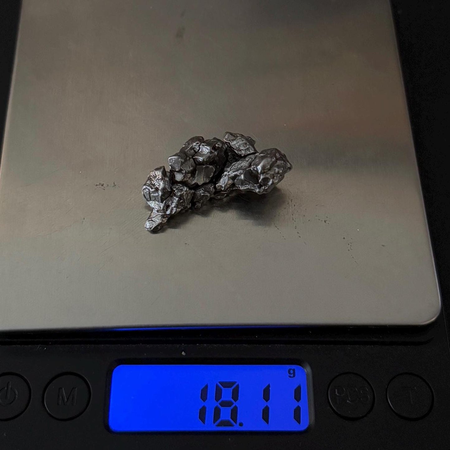 Unique Meteorite Specimen Campo del Cielo 18.11 grams, Rare Moving Piece, Reiki, Astronomy Gift, Display Case and Carrying Bag
