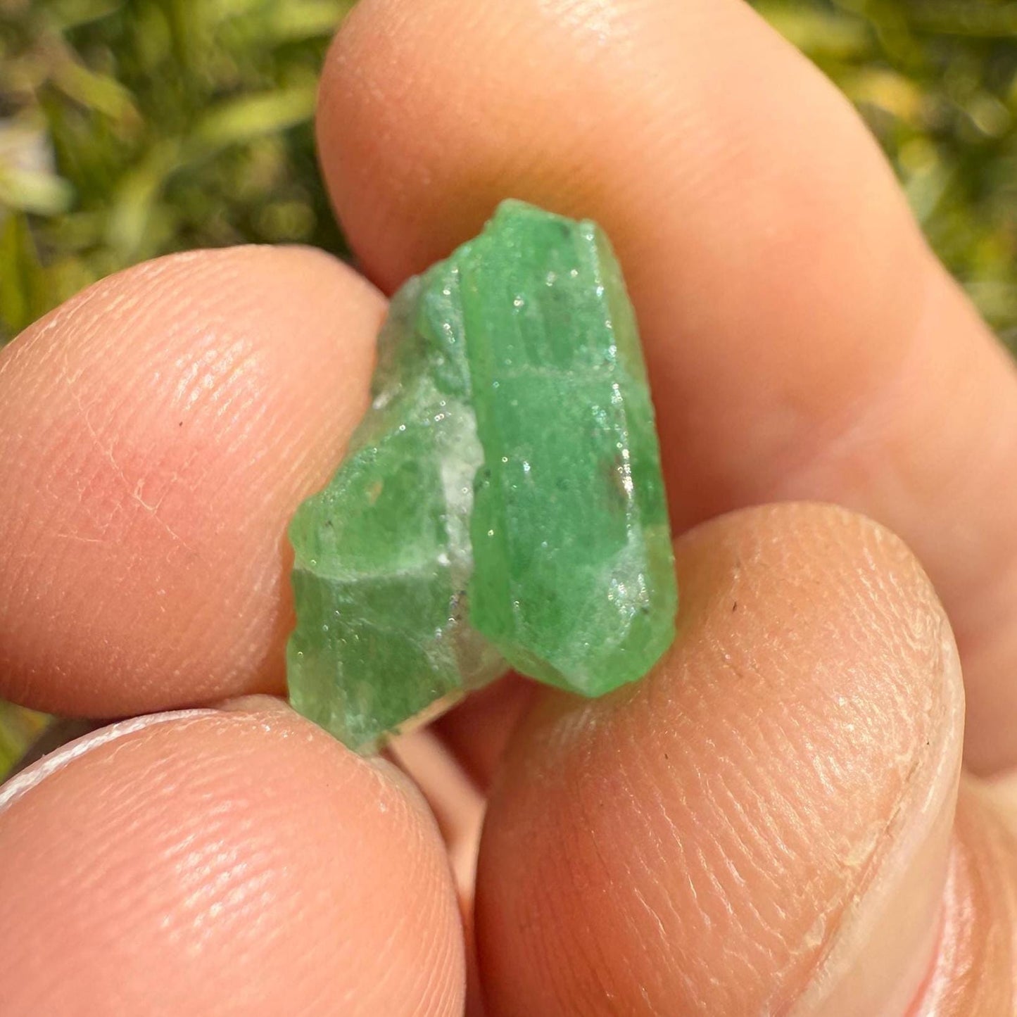 Rare Tsavorite Garnet, 1.73g/ 8.65ct, Mined in Madagascar, Vivid Green Crystal, Heart Chakra Collector’s Gem, Natural Raw Garnet
