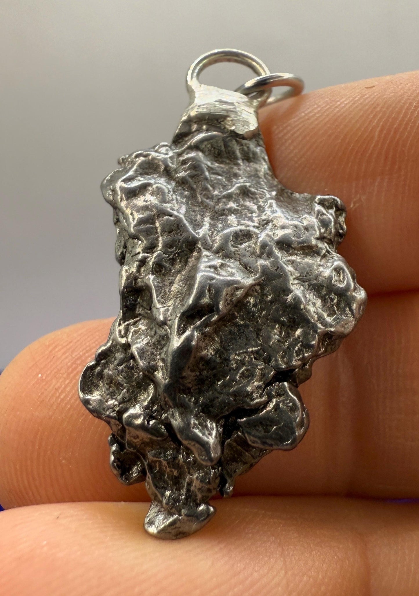 Beautiful Meteorite Pendant, Campo del Cielo, 10.81 grams, Astronomy Gift, Authentic Meteorite, Meteorite Jewelry, Meteorite Pendant, COA