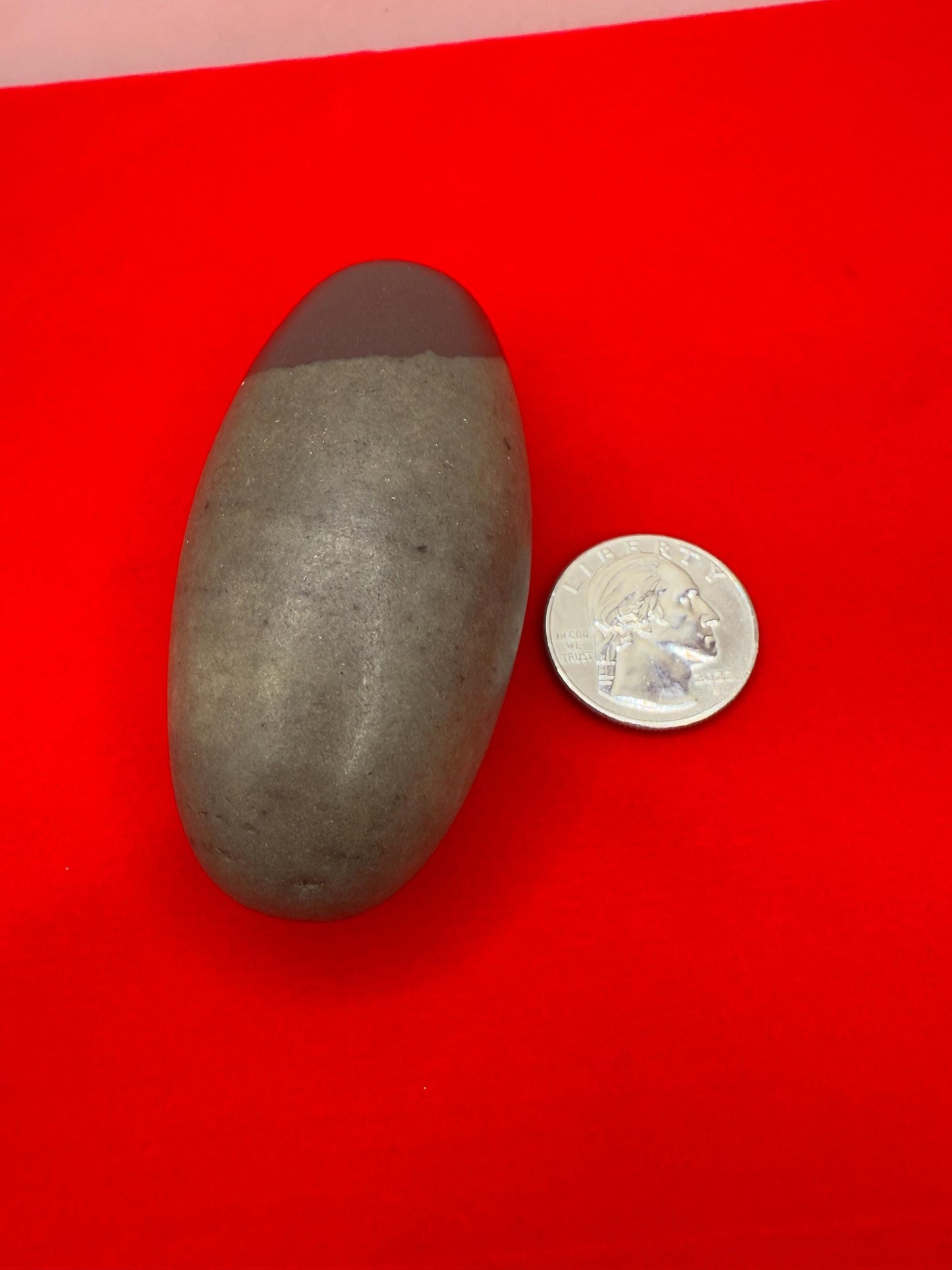 Beautiful Shiva Lingam, India, Hindu God, weighs 4.4 ounces, Shiva, Fertility Stone, Energy Work, Reiki, Rock Collection