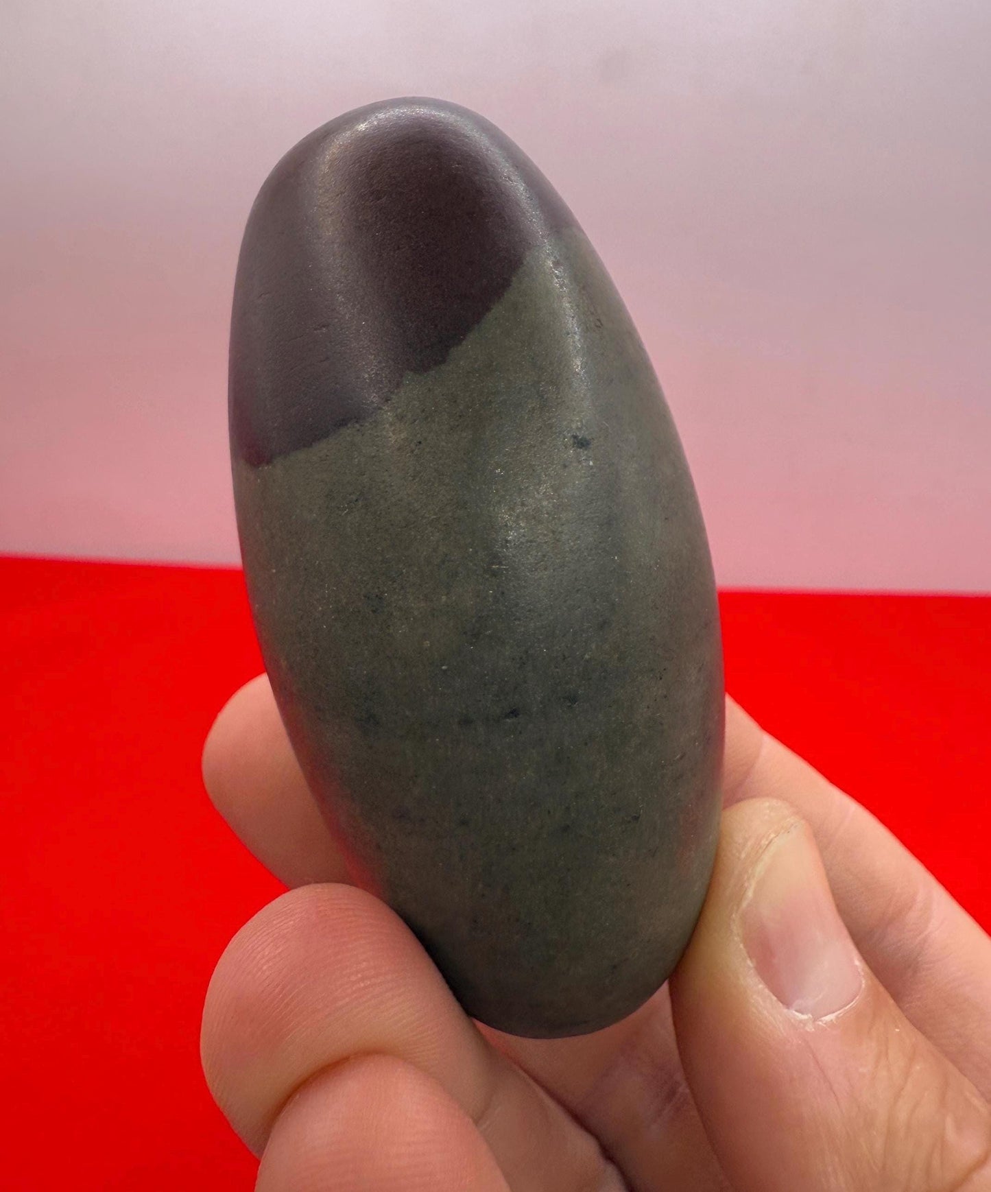 Beautiful Shiva Lingam, India, Hindu God, weighs 4.4 ounces, Shiva, Fertility Stone, Energy Work, Reiki, Rock Collection