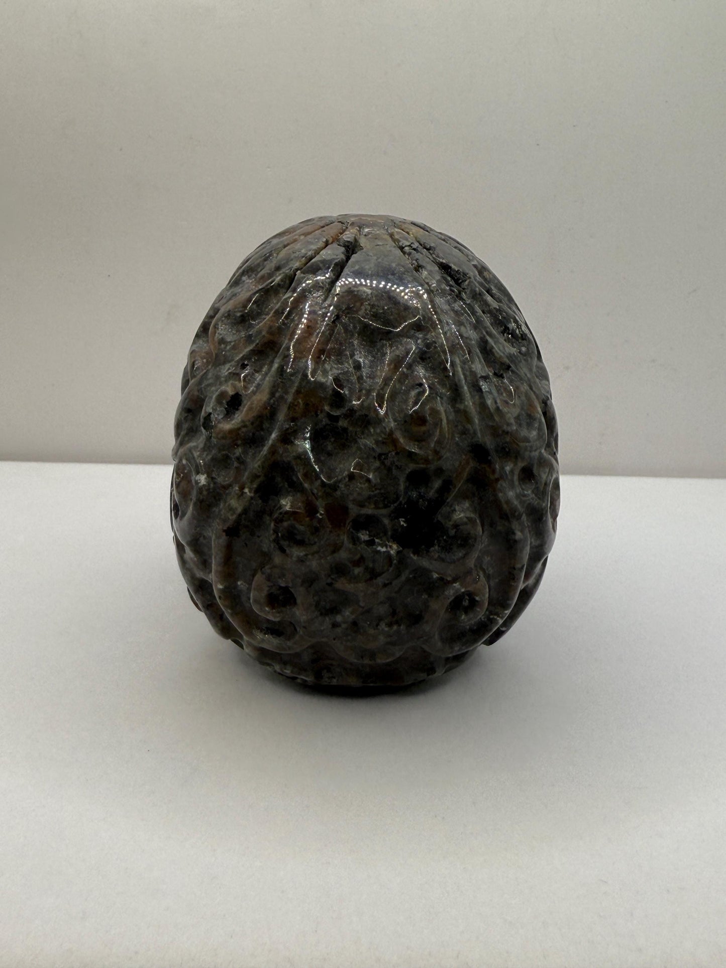 Yooperlite Skull, Handmade Skull, Stone Skull, Home Decor, Office Decor, Skull Collection, UV Stone, Michigan Yooperlite, 1 lb 5.6 ounces