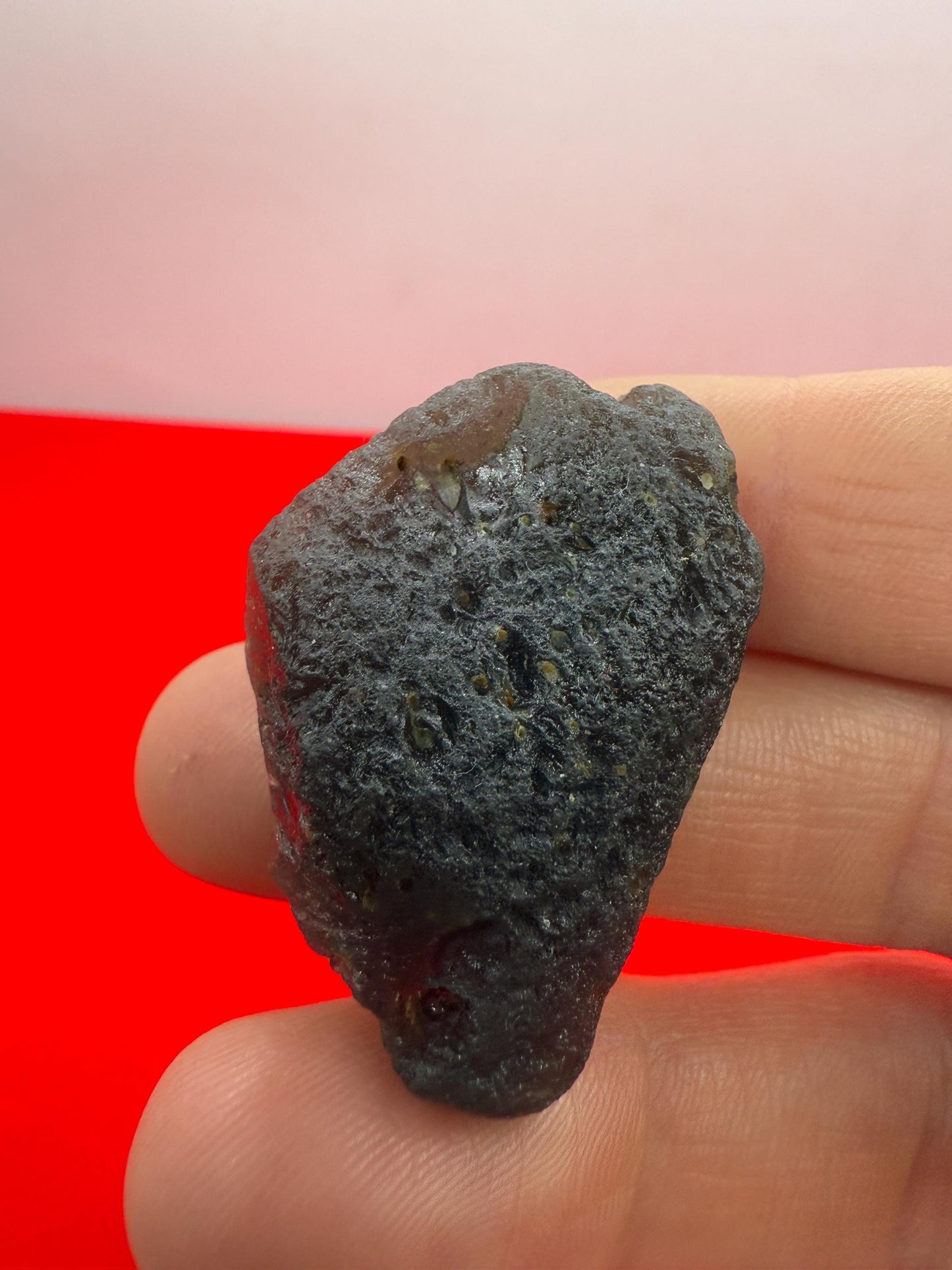 Agni Manitite, Rare Tektite, Pearl of Divine Fire, Indochinite Tektite, Rock Impactite, Reiki, Java, Indonesia, 15.60 grams, Astronomy Gift