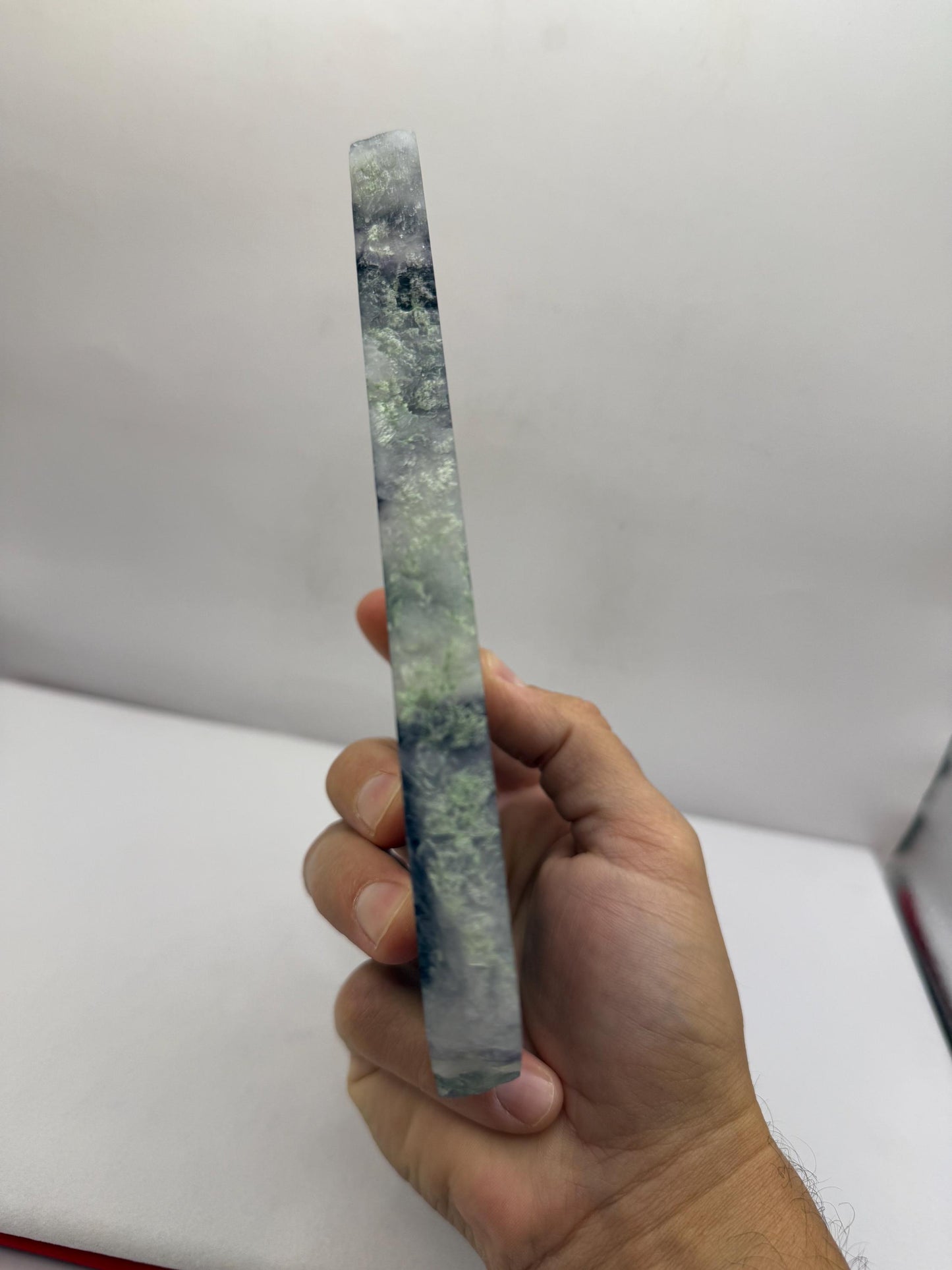 High Quality Fluorite Slab, Fluorite Slice, Rock Collection, Home Decor, Office Decor, Natural Crystal, Energy Work, 1 lb 4.2 ounces
