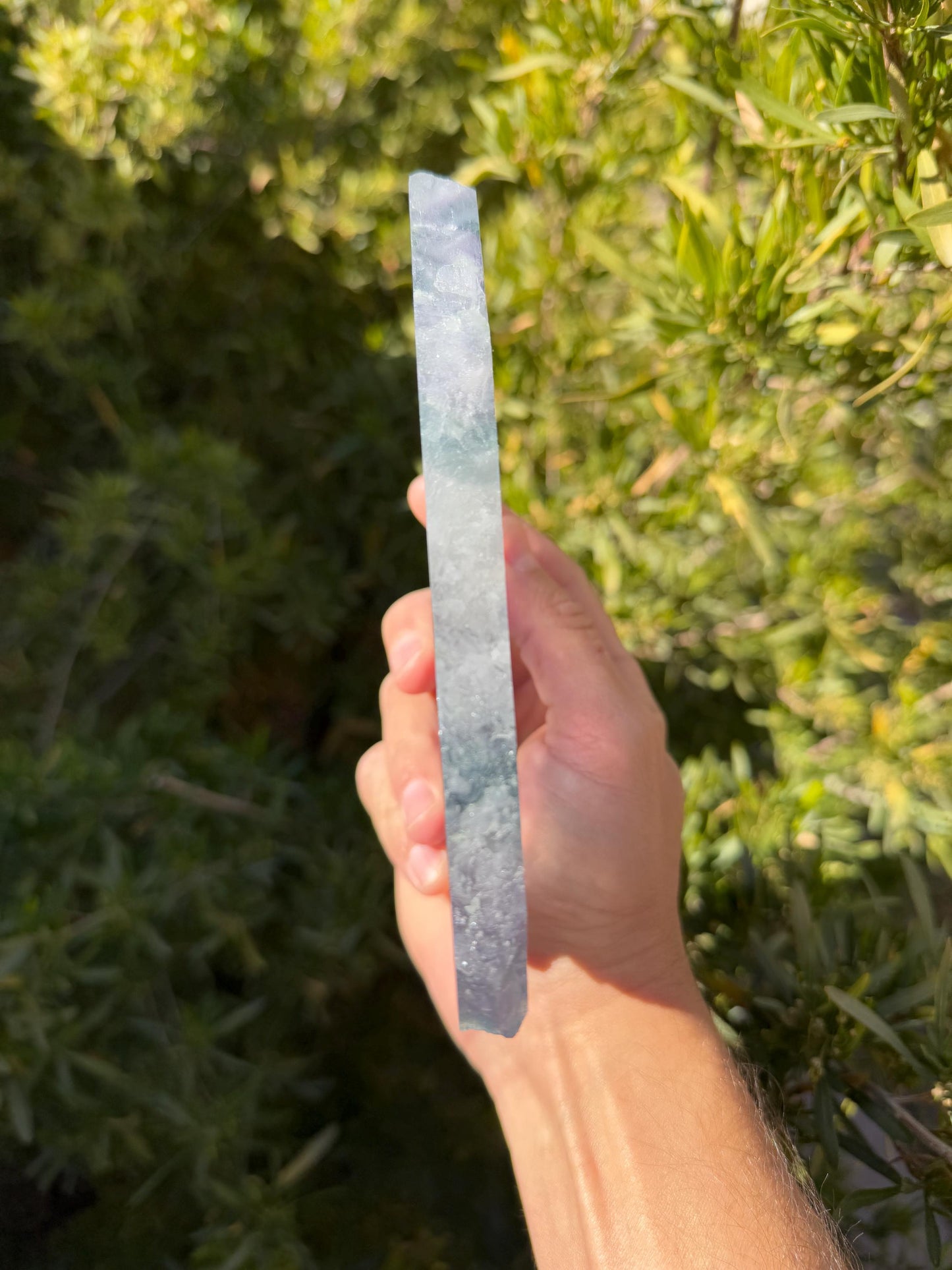 High Quality Fluorite Slab, Fluorite Slice, Rock Collection, Home Decor, Office Decor, Natural Crystal, Energy Work, 1 lb 3.5 ounces