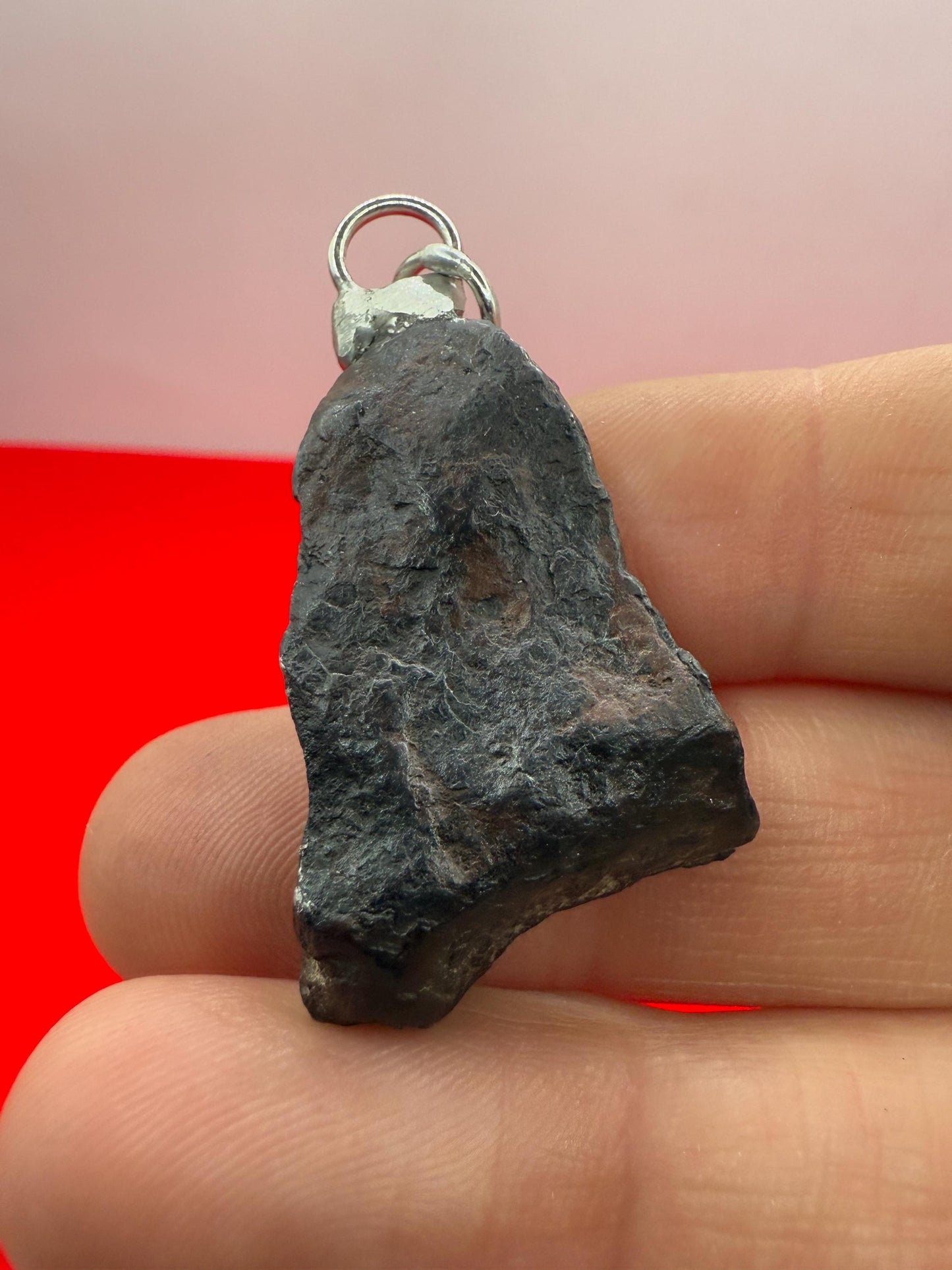Rare Canyon Diablo Meteorite Pendant 15.50 grams, Beautiful and unique meteorite formation, Astronomy Gift, Space Gift, Iron Meteorite