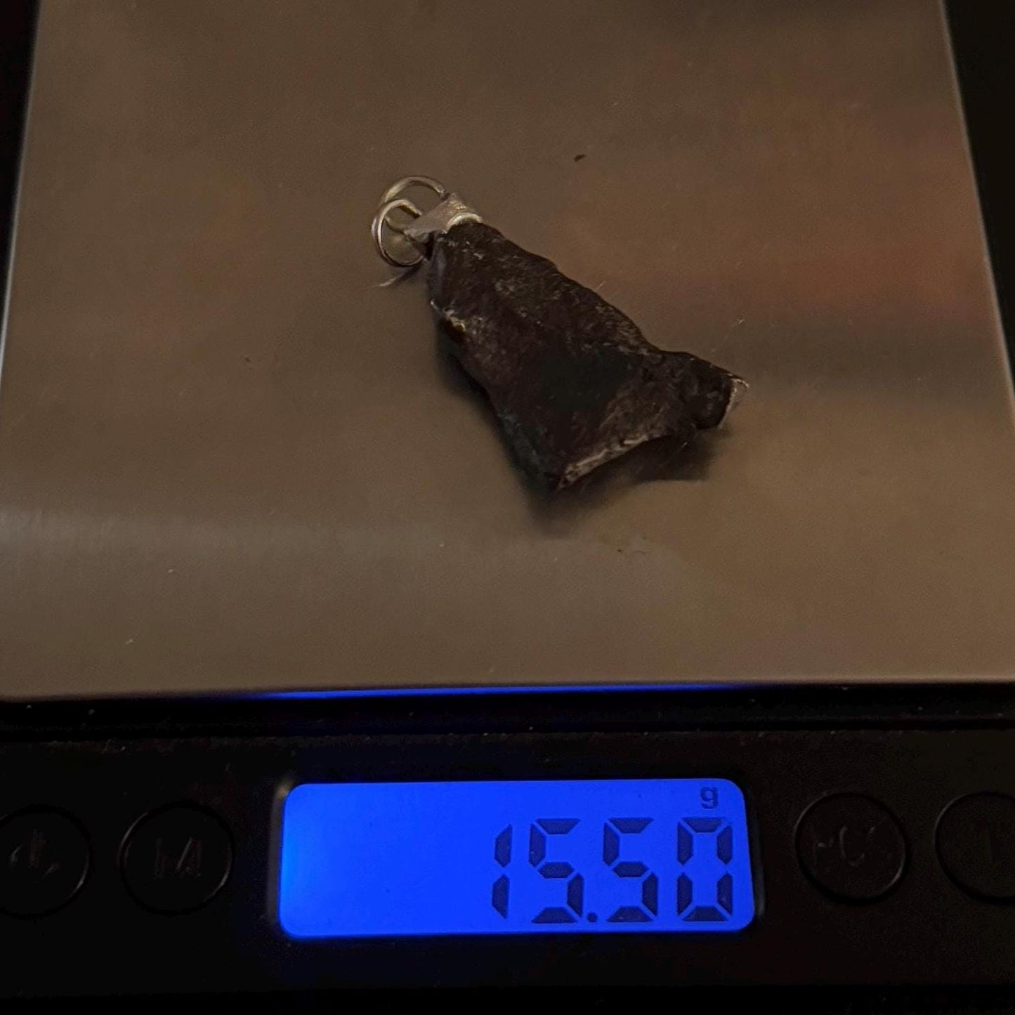Rare Canyon Diablo Meteorite Pendant 15.50 grams, Beautiful and unique meteorite formation, Astronomy Gift, Space Gift, Iron Meteorite