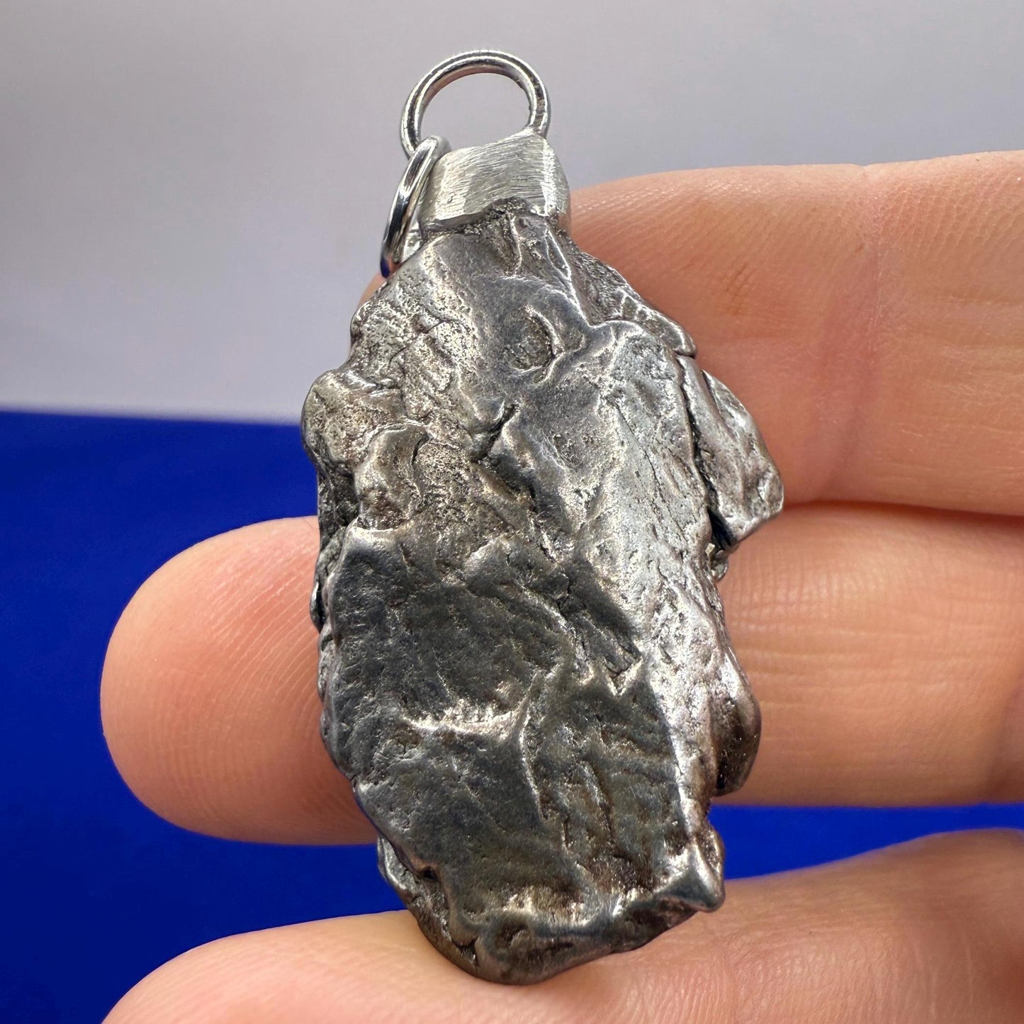 Beautiful Meteorite Campo del Cielo Pendant, 19.41 grams, Astronomy Gift, Authentic Meteorite, Meteorite Jewelry, Meteorite Pendant, COA